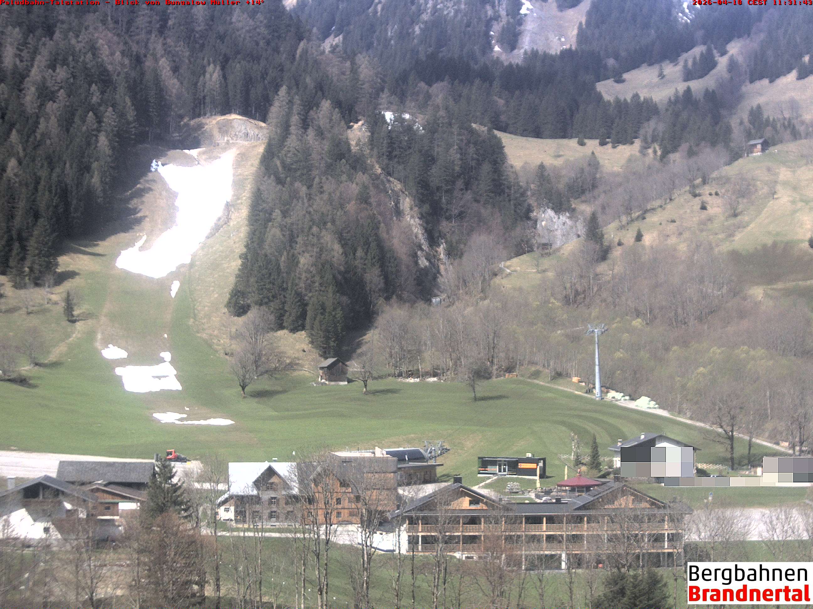 Blick auf Palüdbahn von Bungalow Müller