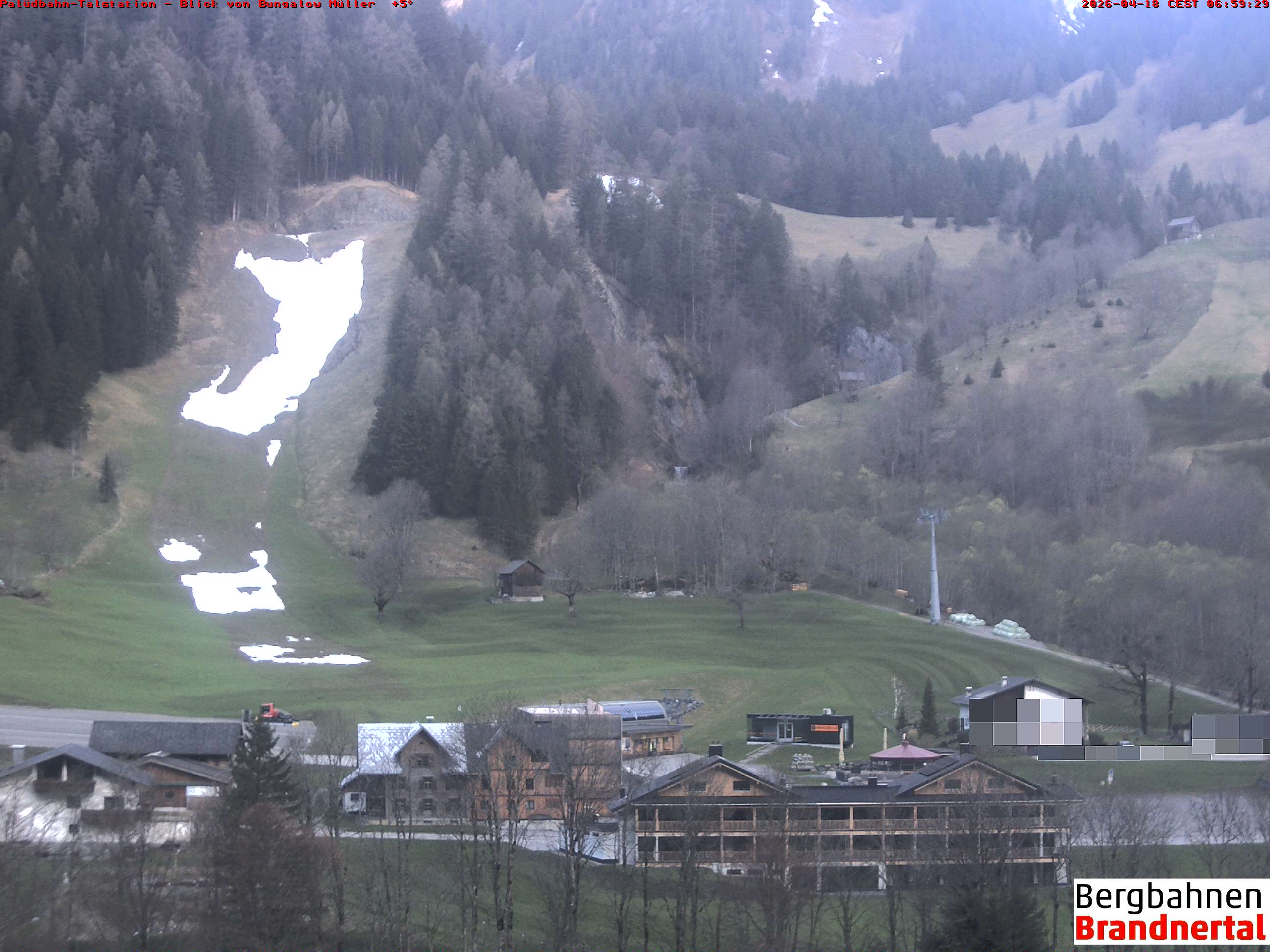 Blick auf Palüdbahn von Bungalow Müller