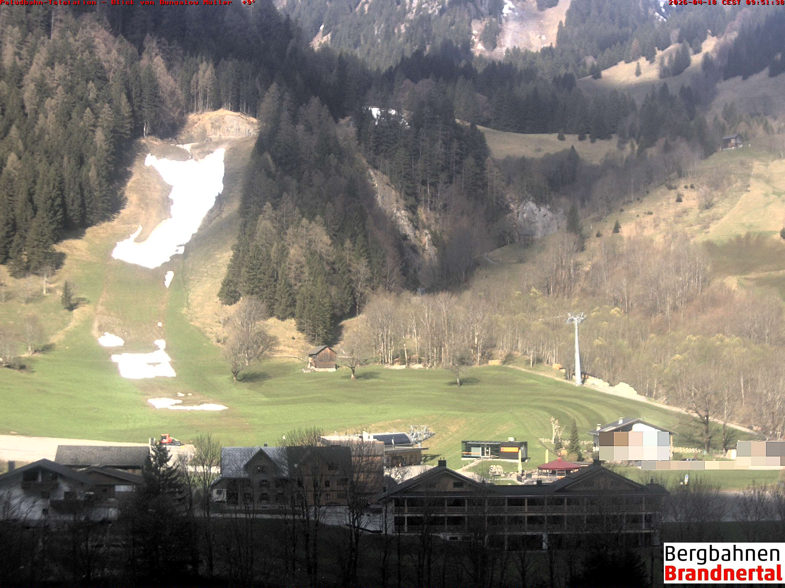 Blick auf Palüdbahn von Bungalow Müller