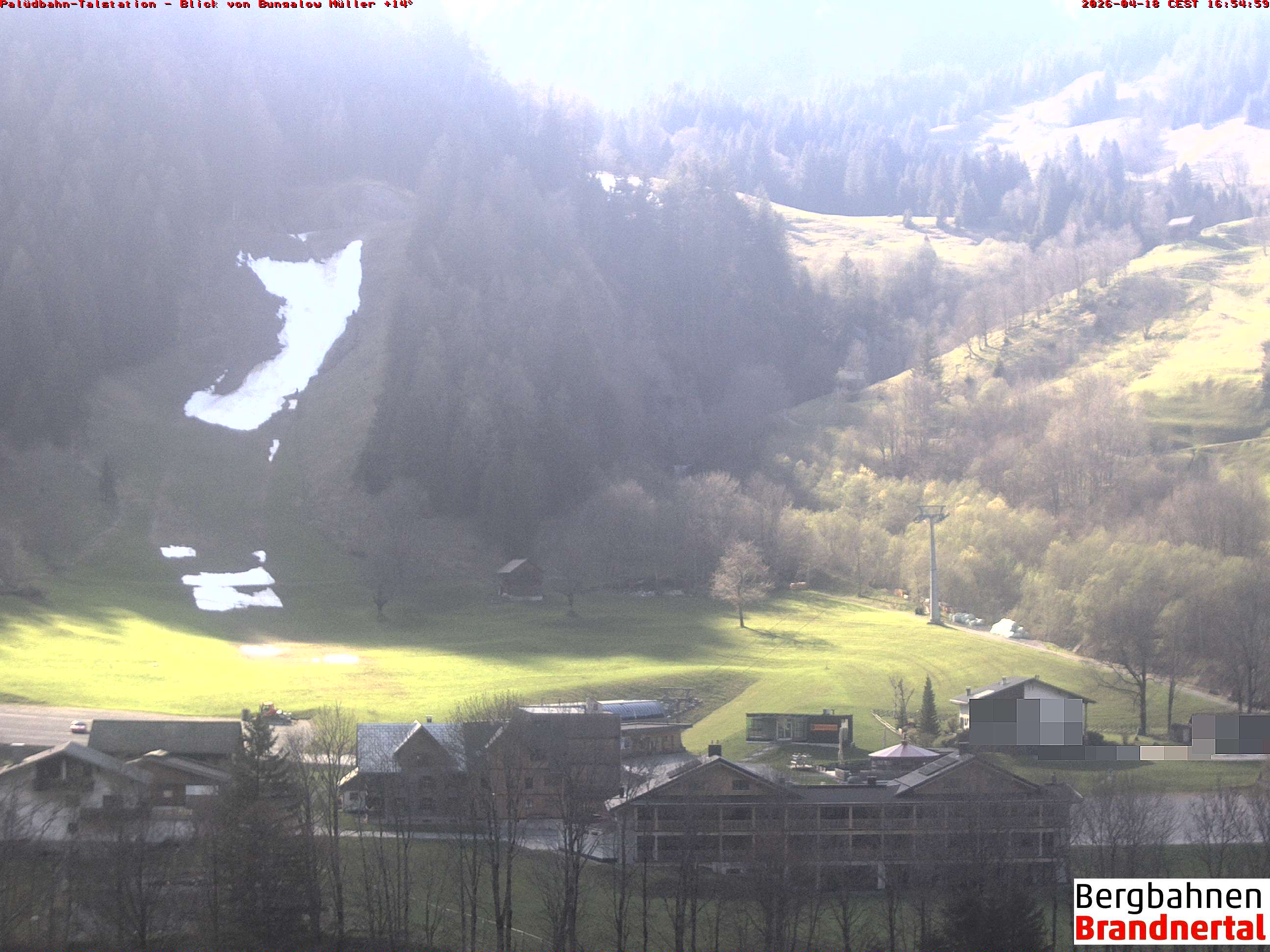 Blick auf Palüdbahn von Bungalow Müller