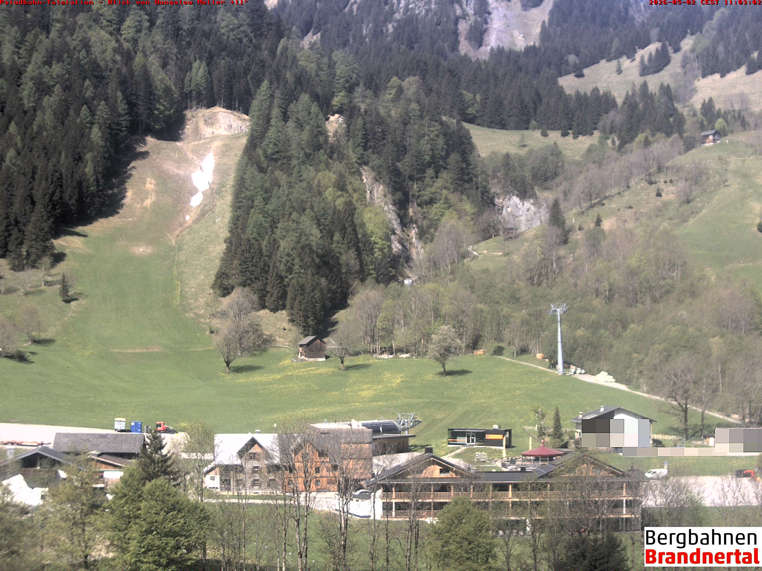 Blick auf Palüdbahn von Bungalow Müller