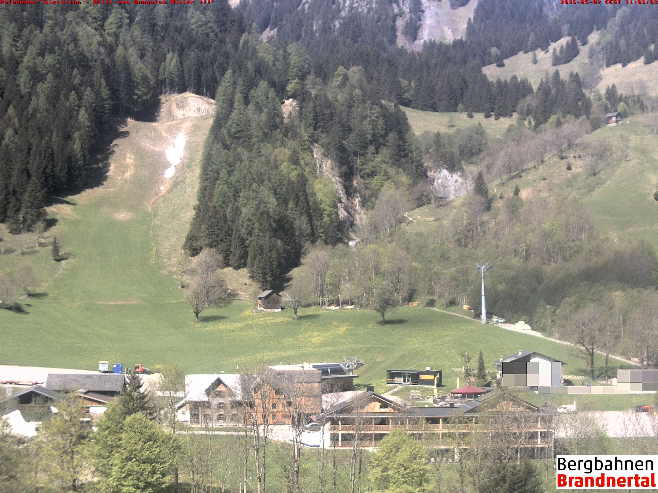 Blick auf Palüdbahn von Bungalow Müller