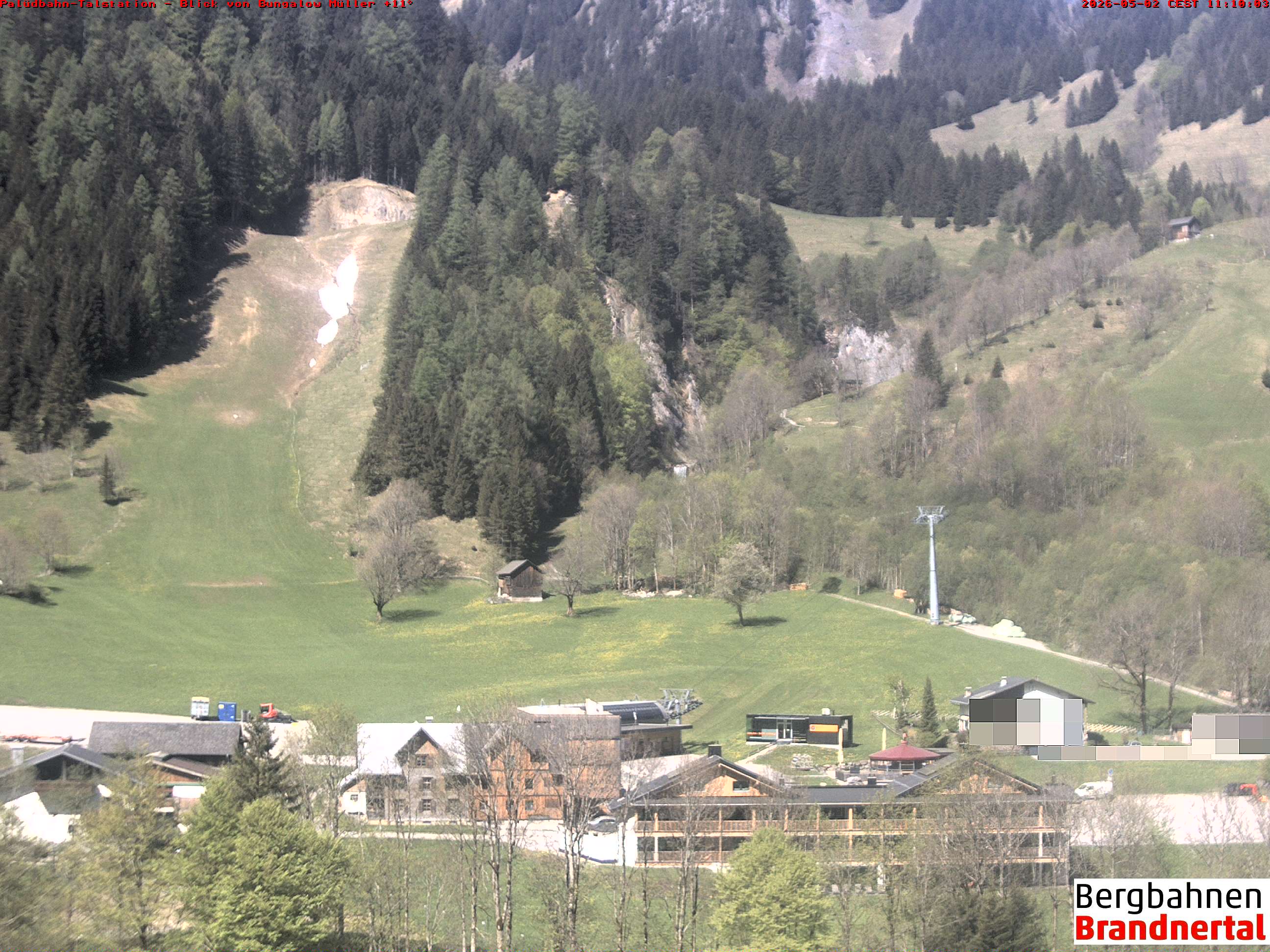 Blick auf Palüdbahn von Bungalow Müller