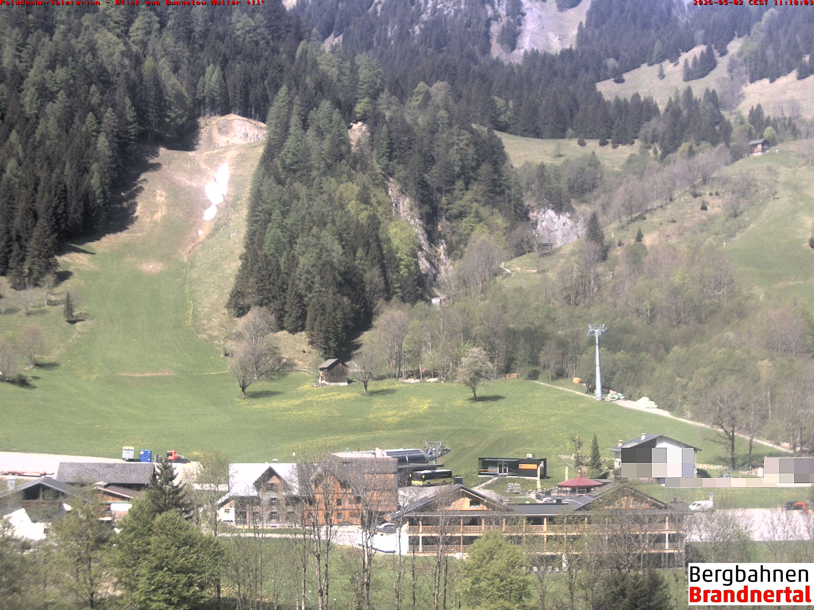 Blick auf Palüdbahn von Bungalow Müller