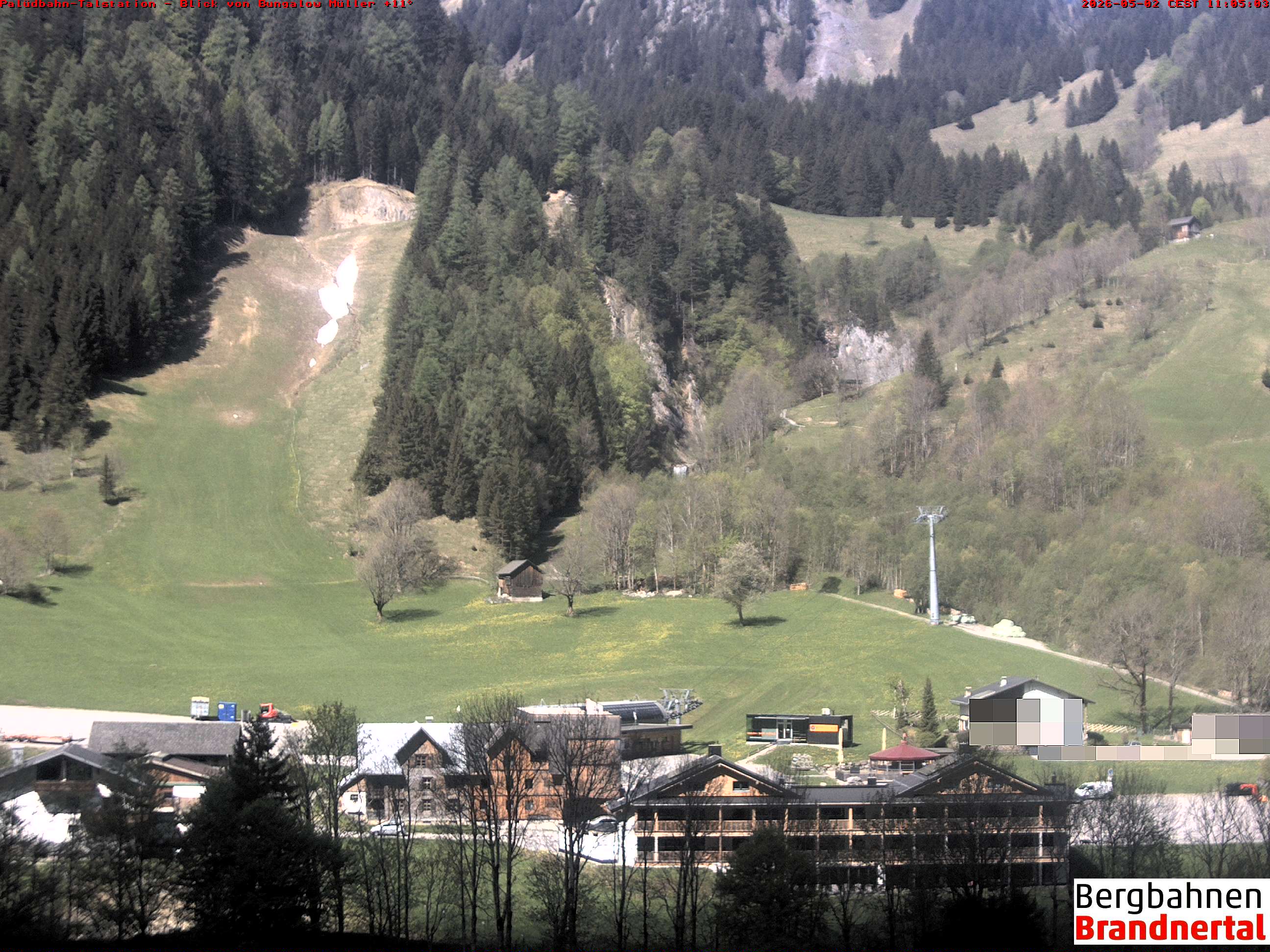 Blick auf Palüdbahn von Bungalow Müller