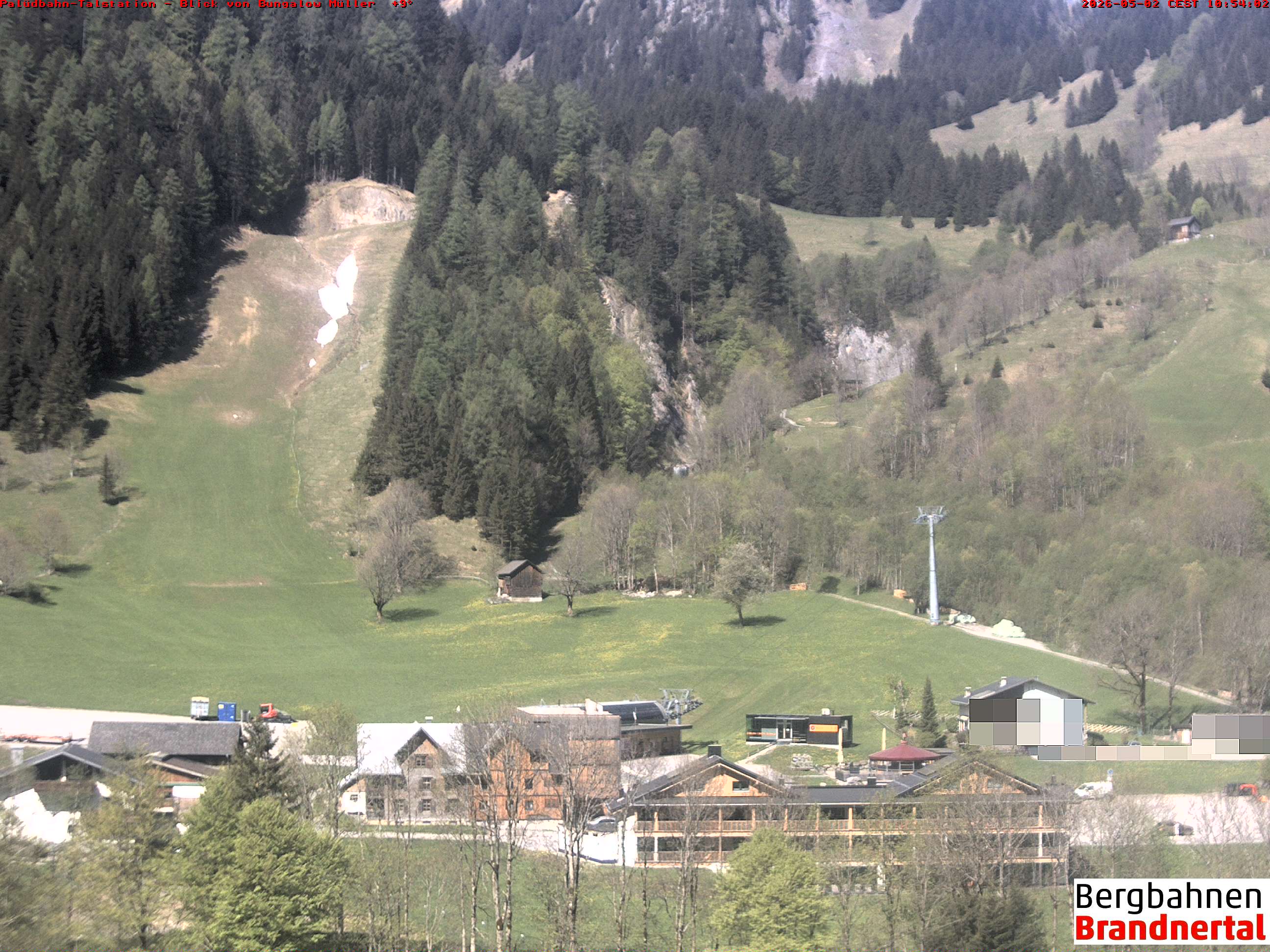 Blick auf Palüdbahn von Bungalow Müller