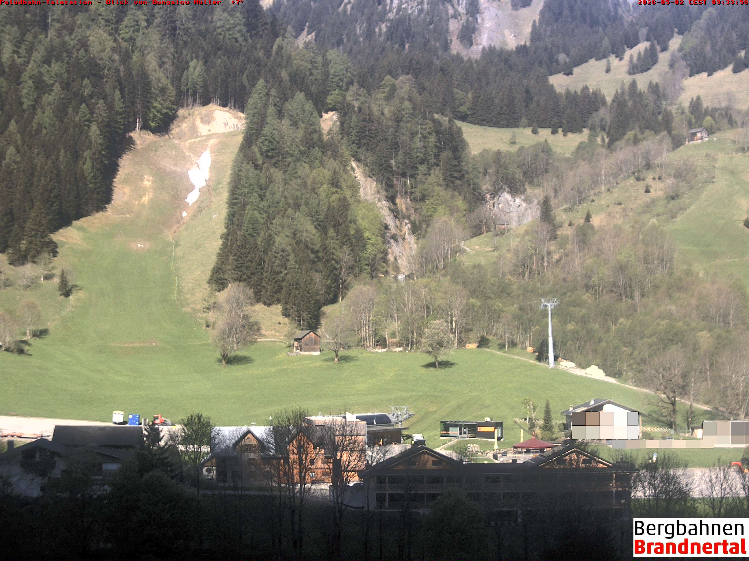 Blick auf Palüdbahn von Bungalow Müller