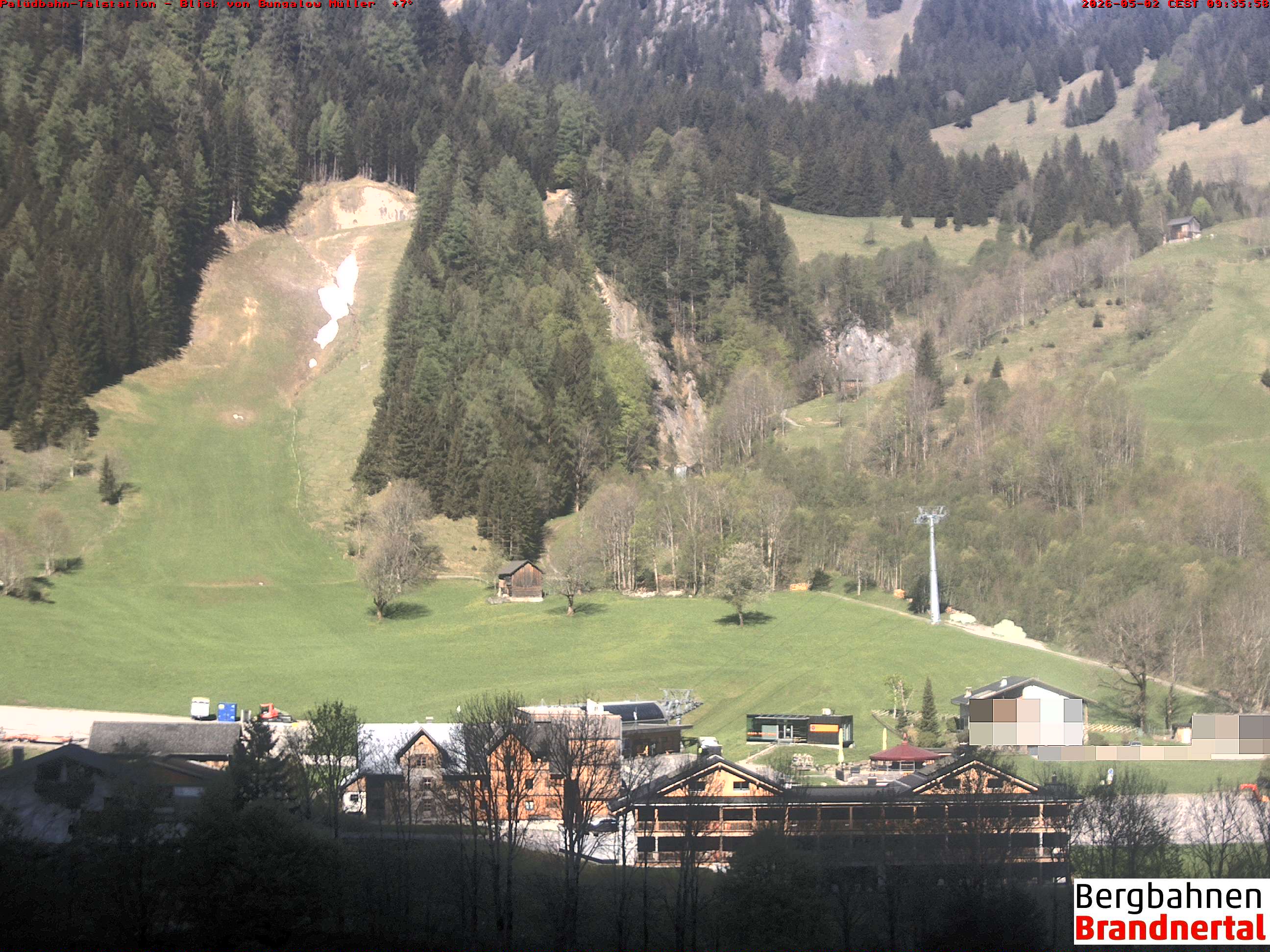 Blick auf Palüdbahn von Bungalow Müller