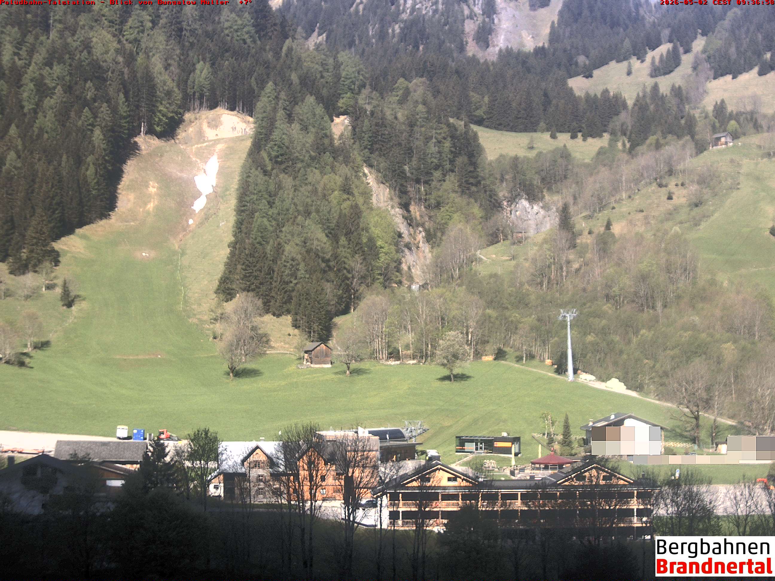 Blick auf Palüdbahn von Bungalow Müller