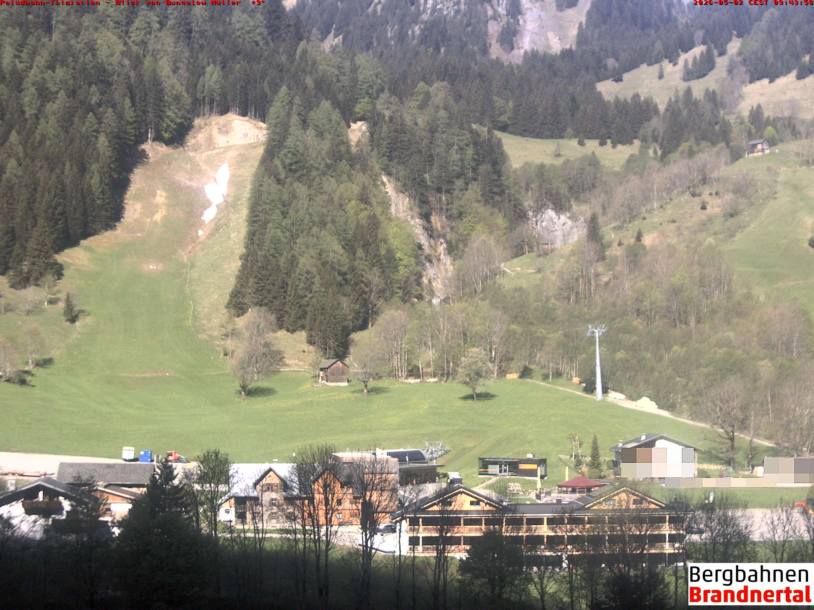 Blick auf Palüdbahn von Bungalow Müller