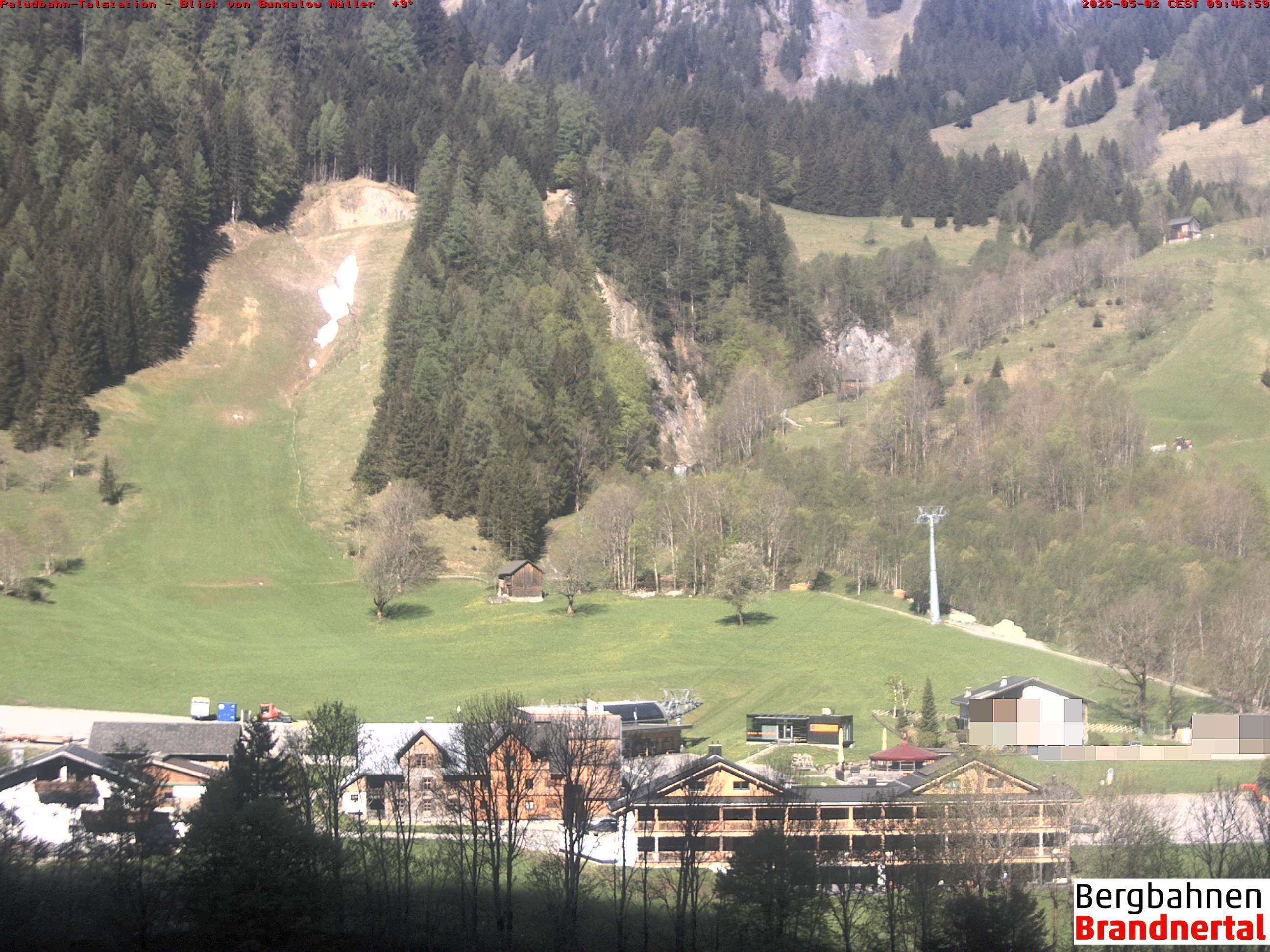 Blick auf Palüdbahn von Bungalow Müller