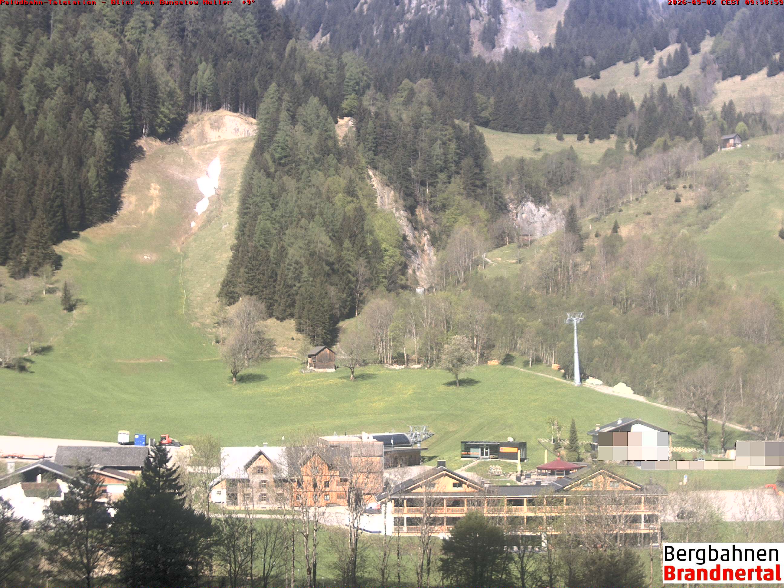 Blick auf Palüdbahn von Bungalow Müller