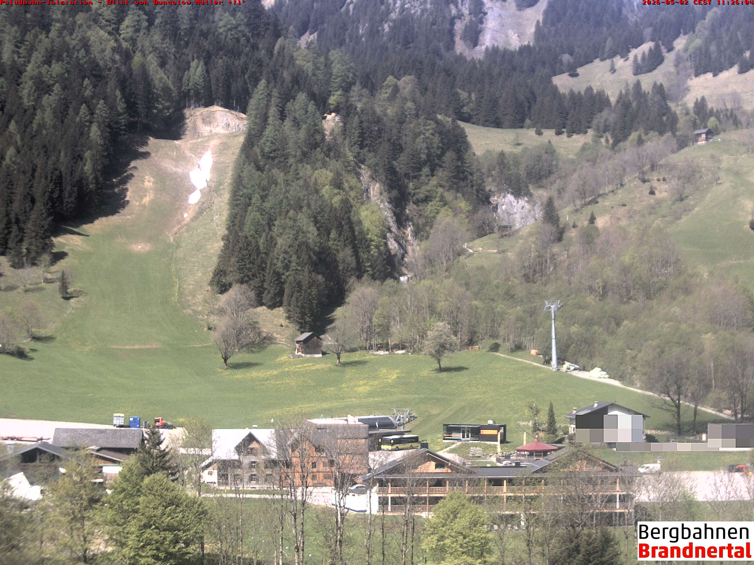 Blick auf Palüdbahn von Bungalow Müller
