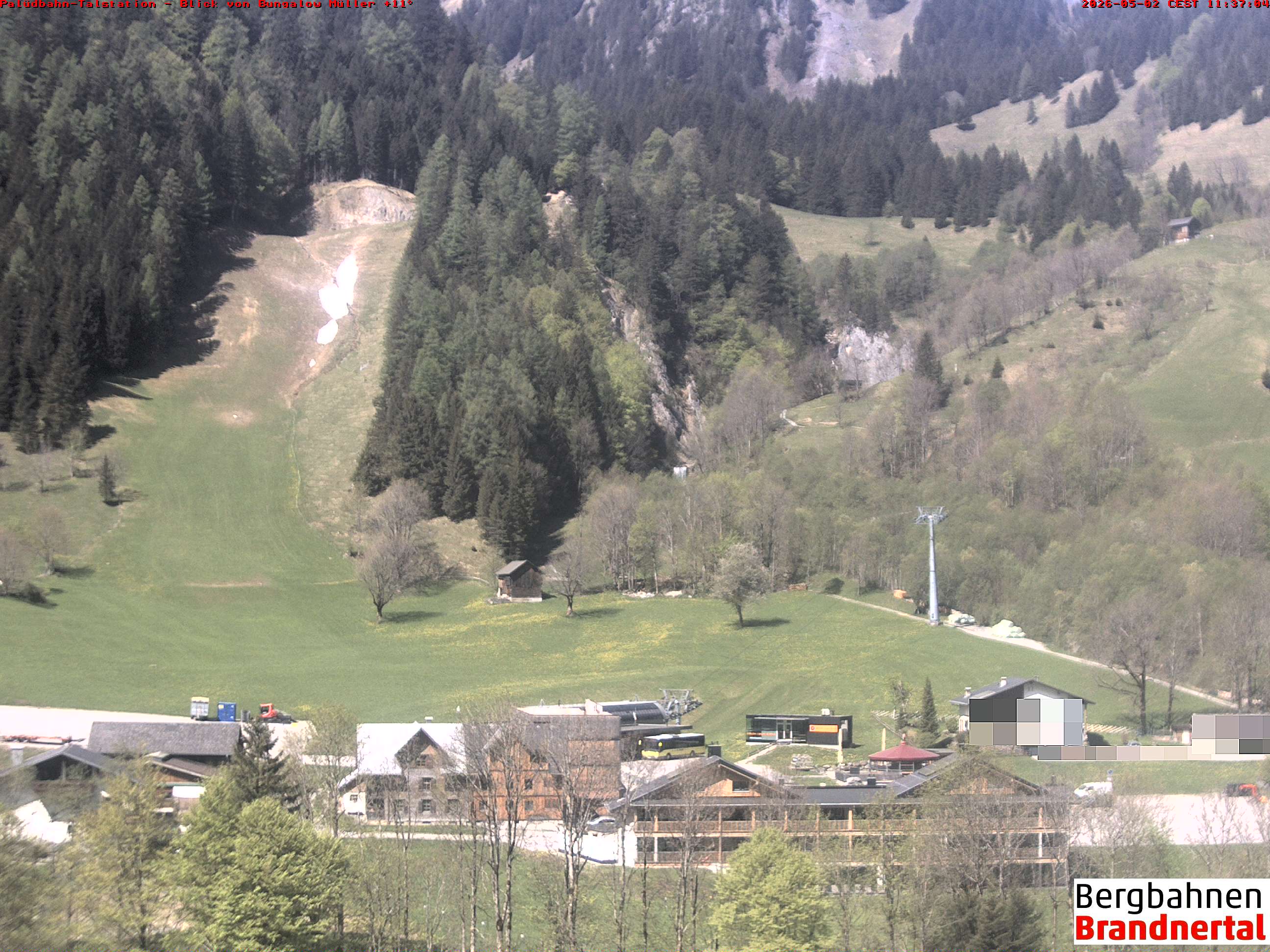 Blick auf Palüdbahn von Bungalow Müller