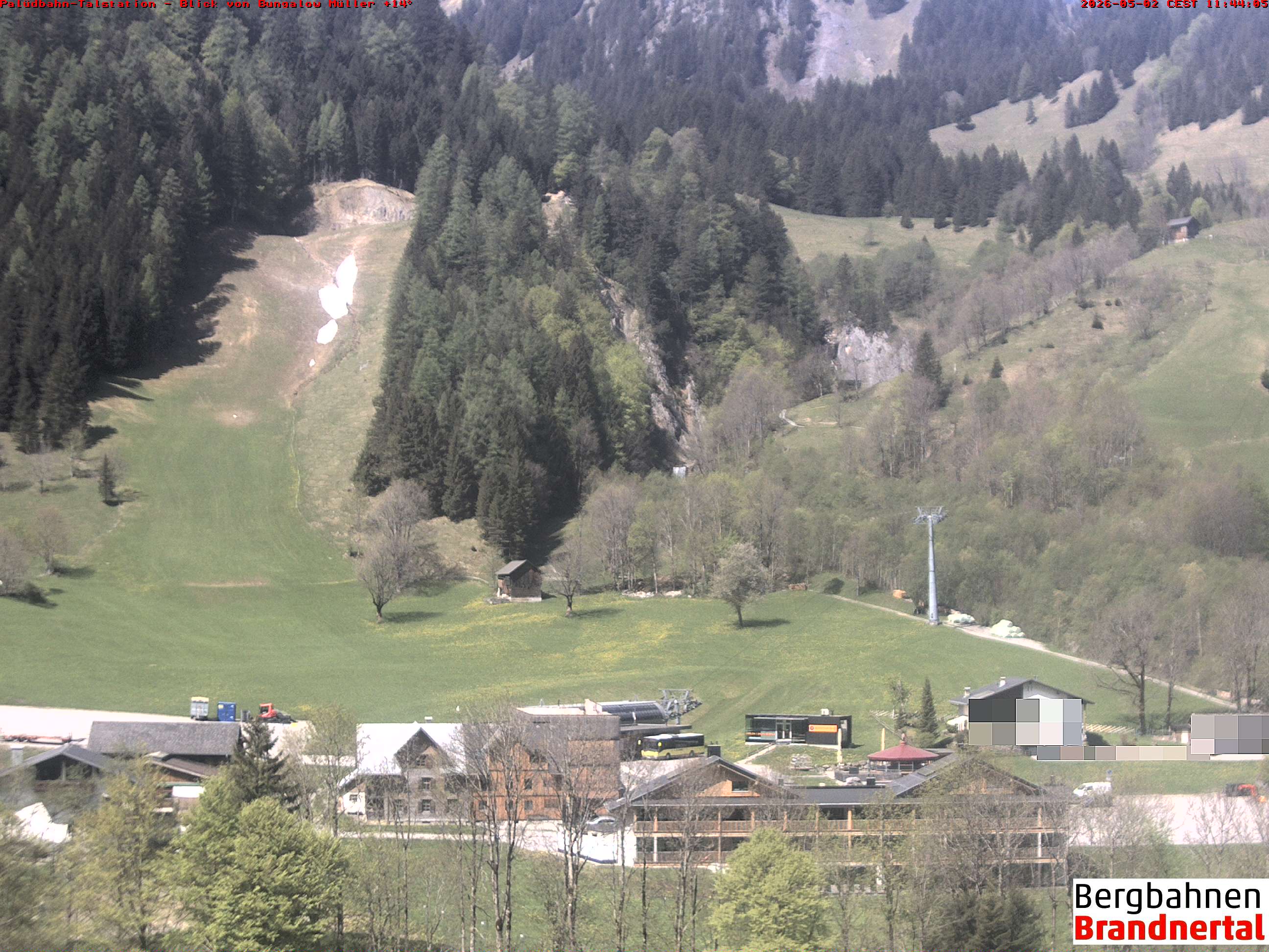 Blick auf Palüdbahn von Bungalow Müller