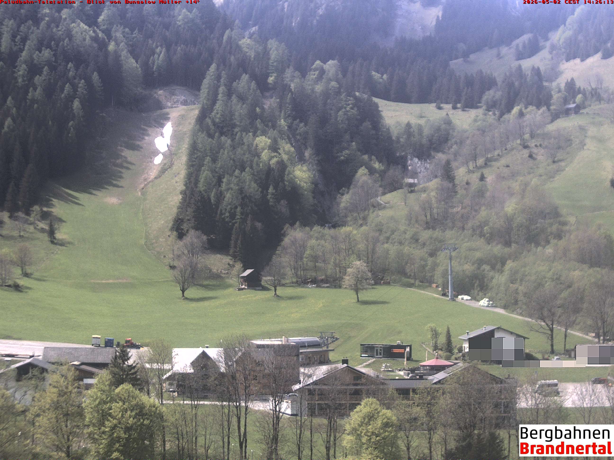 Blick auf Palüdbahn von Bungalow Müller