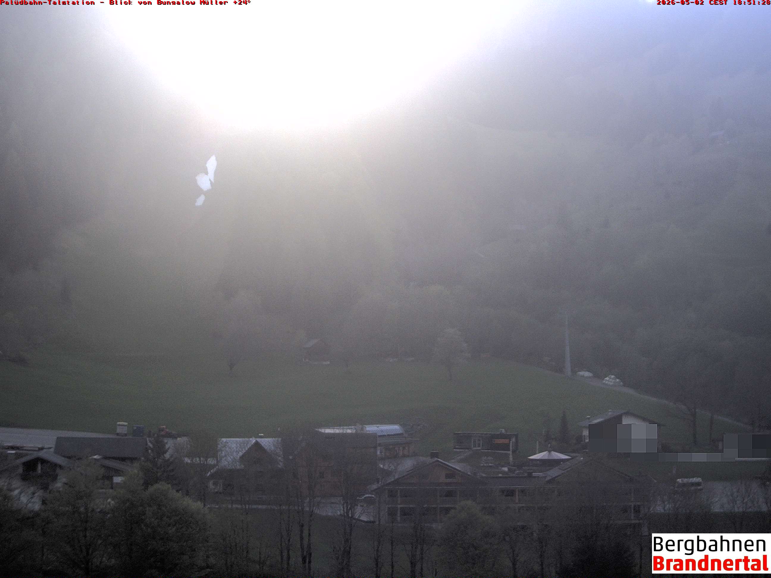 Blick auf Palüdbahn von Bungalow Müller