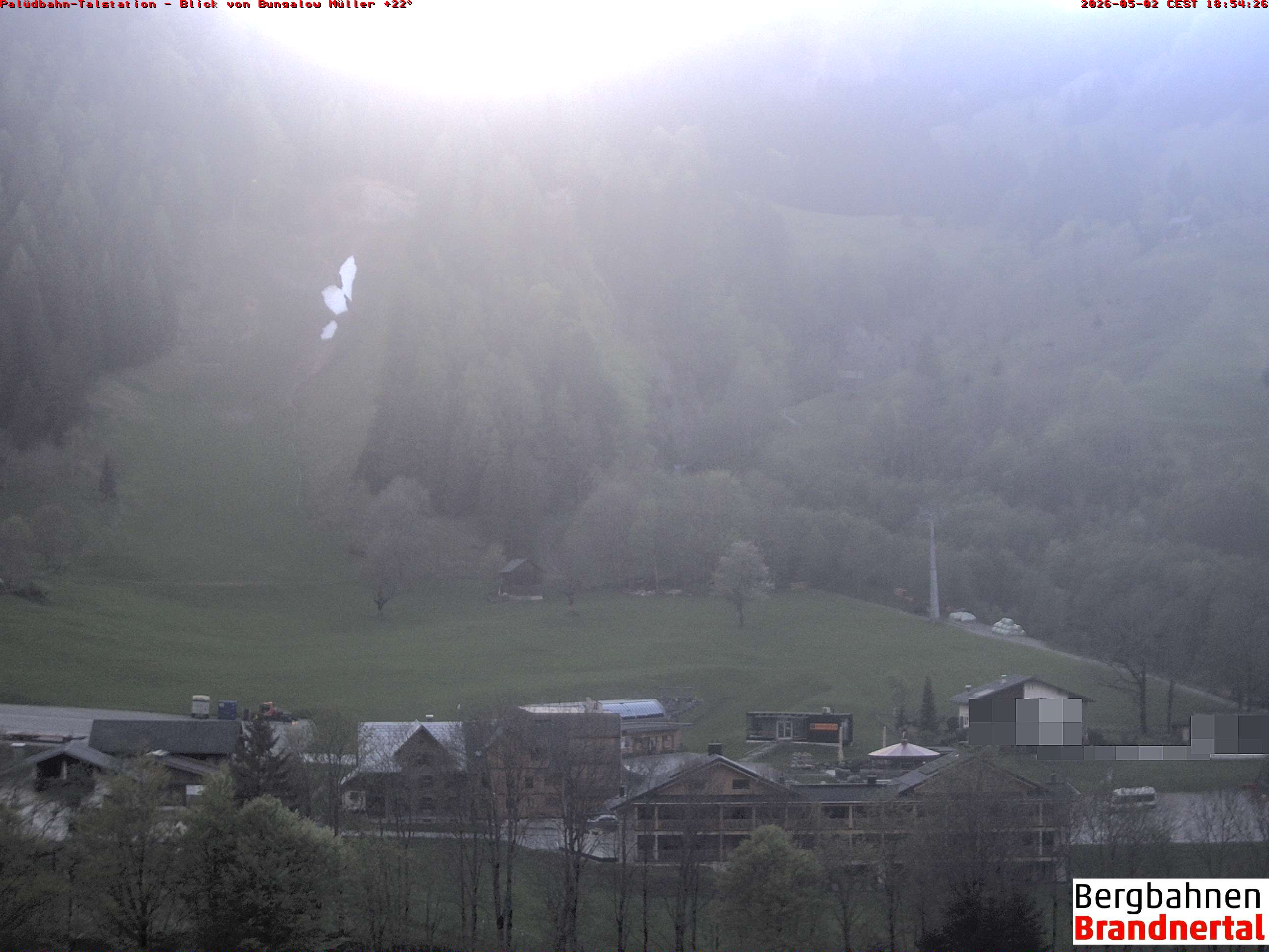 Blick auf Palüdbahn von Bungalow Müller