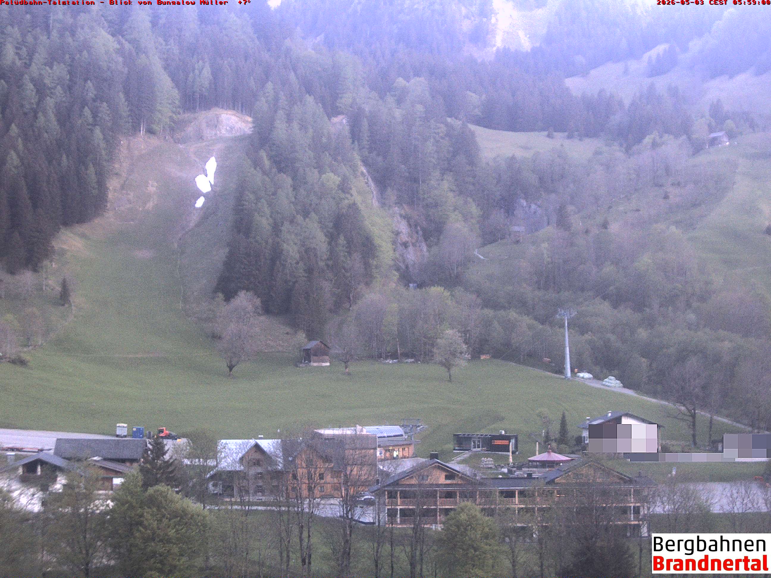 Blick auf Palüdbahn von Bungalow Müller