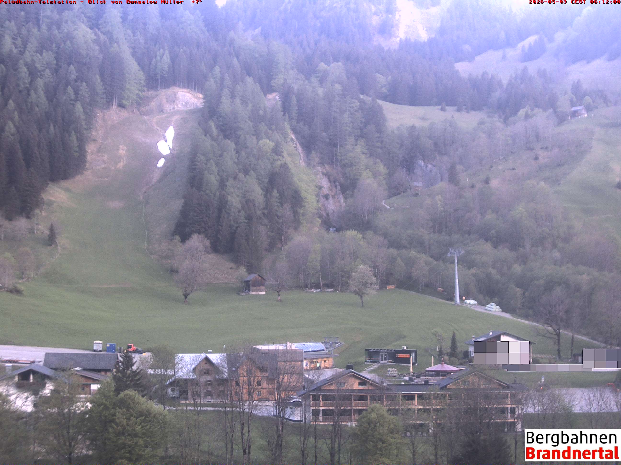 Blick auf Palüdbahn von Bungalow Müller