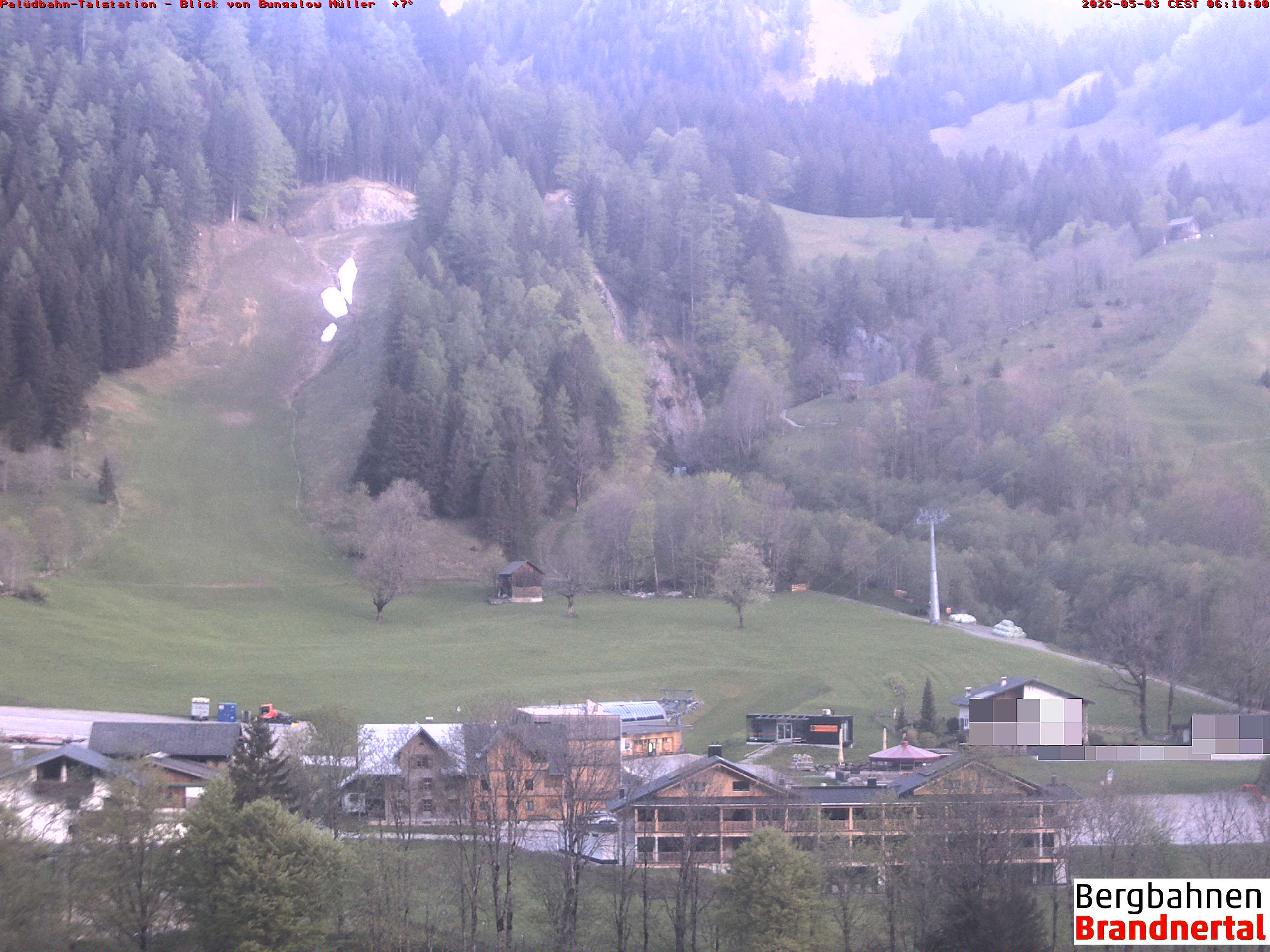 Blick auf Palüdbahn von Bungalow Müller