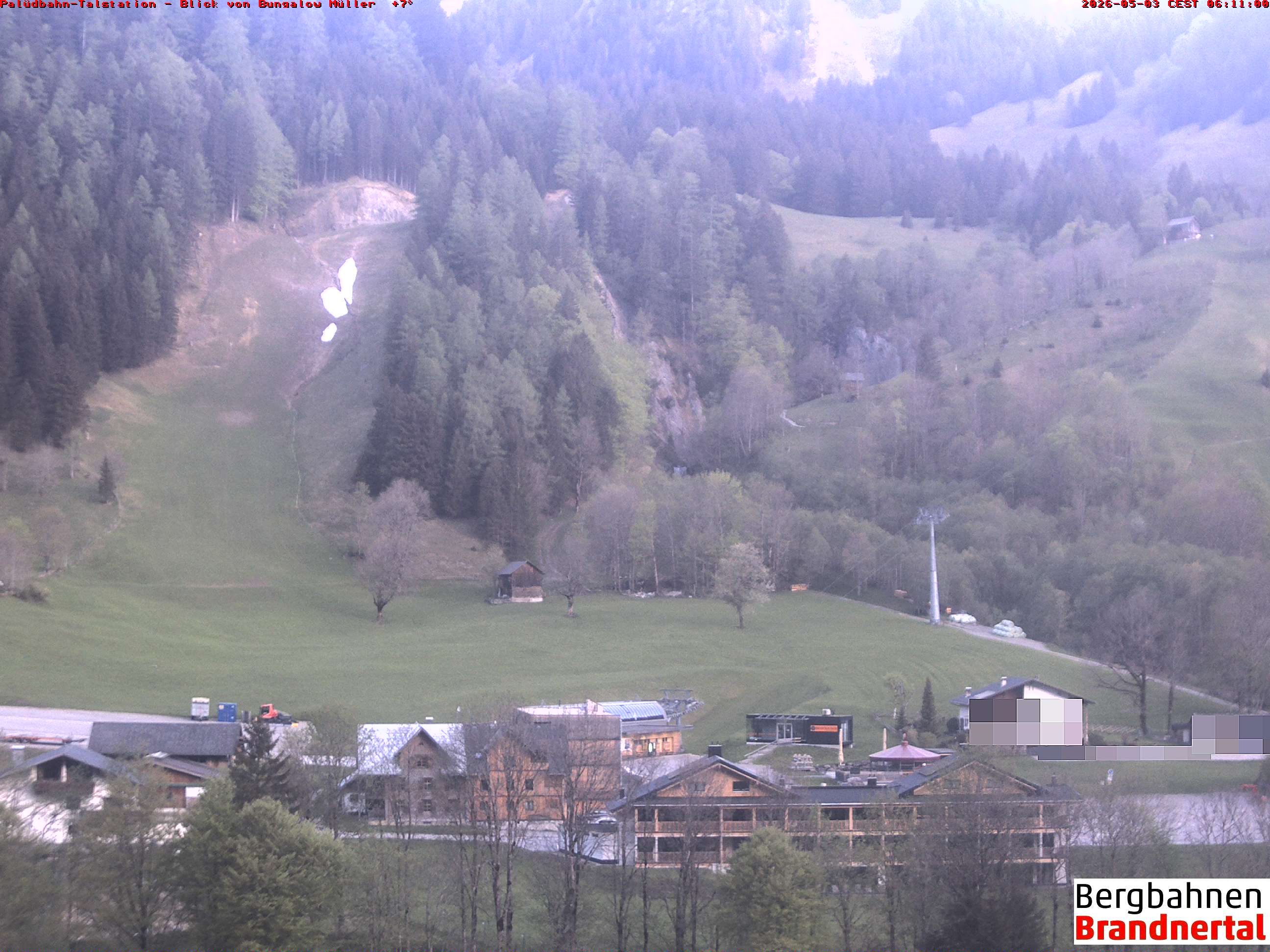 Blick auf Palüdbahn von Bungalow Müller