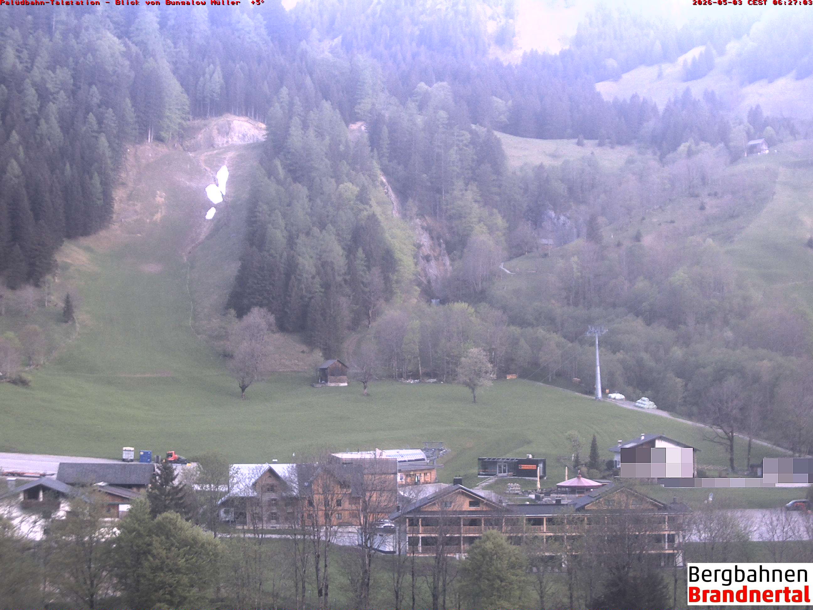 Blick auf Palüdbahn von Bungalow Müller