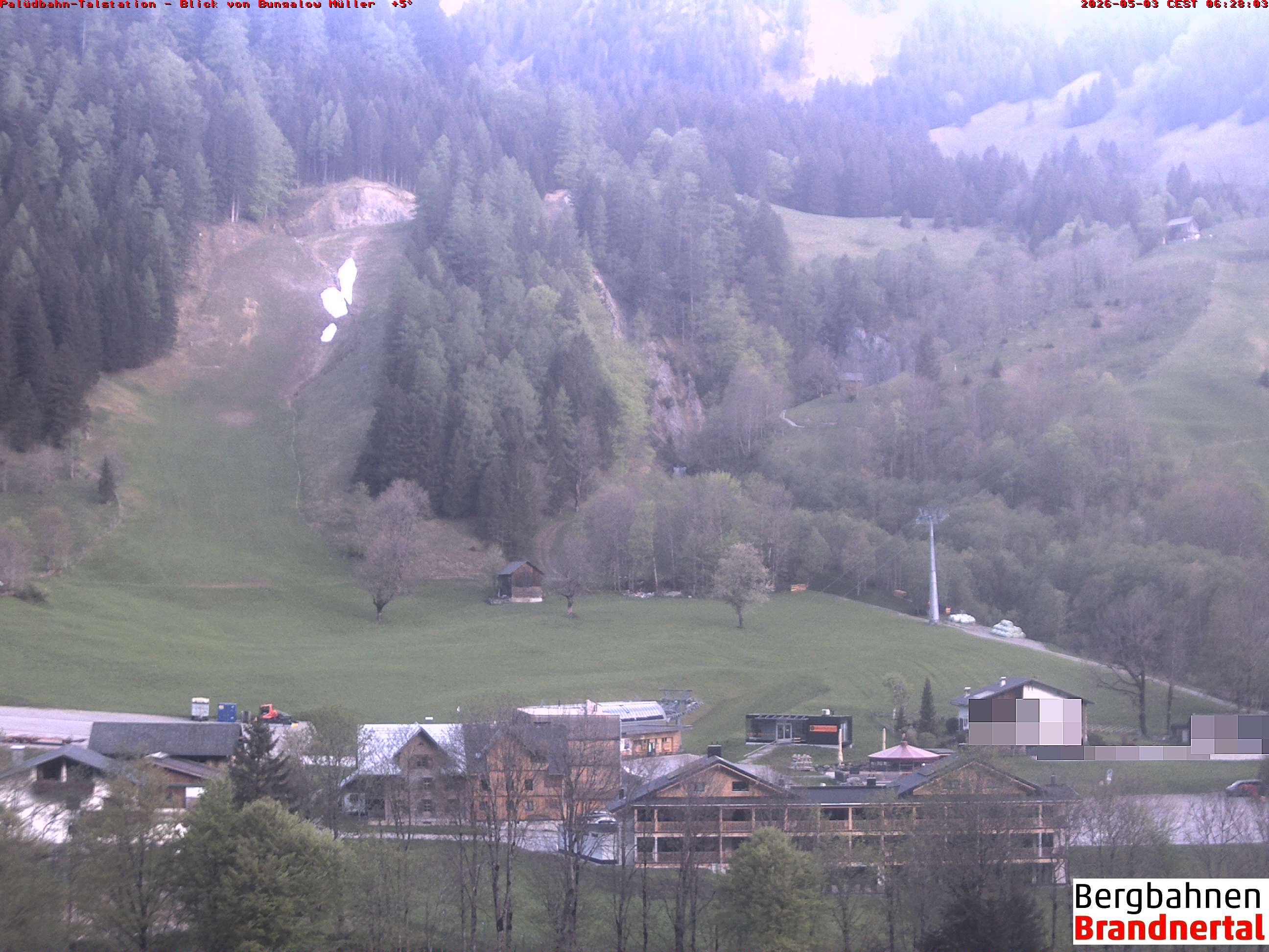 Blick auf Palüdbahn von Bungalow Müller