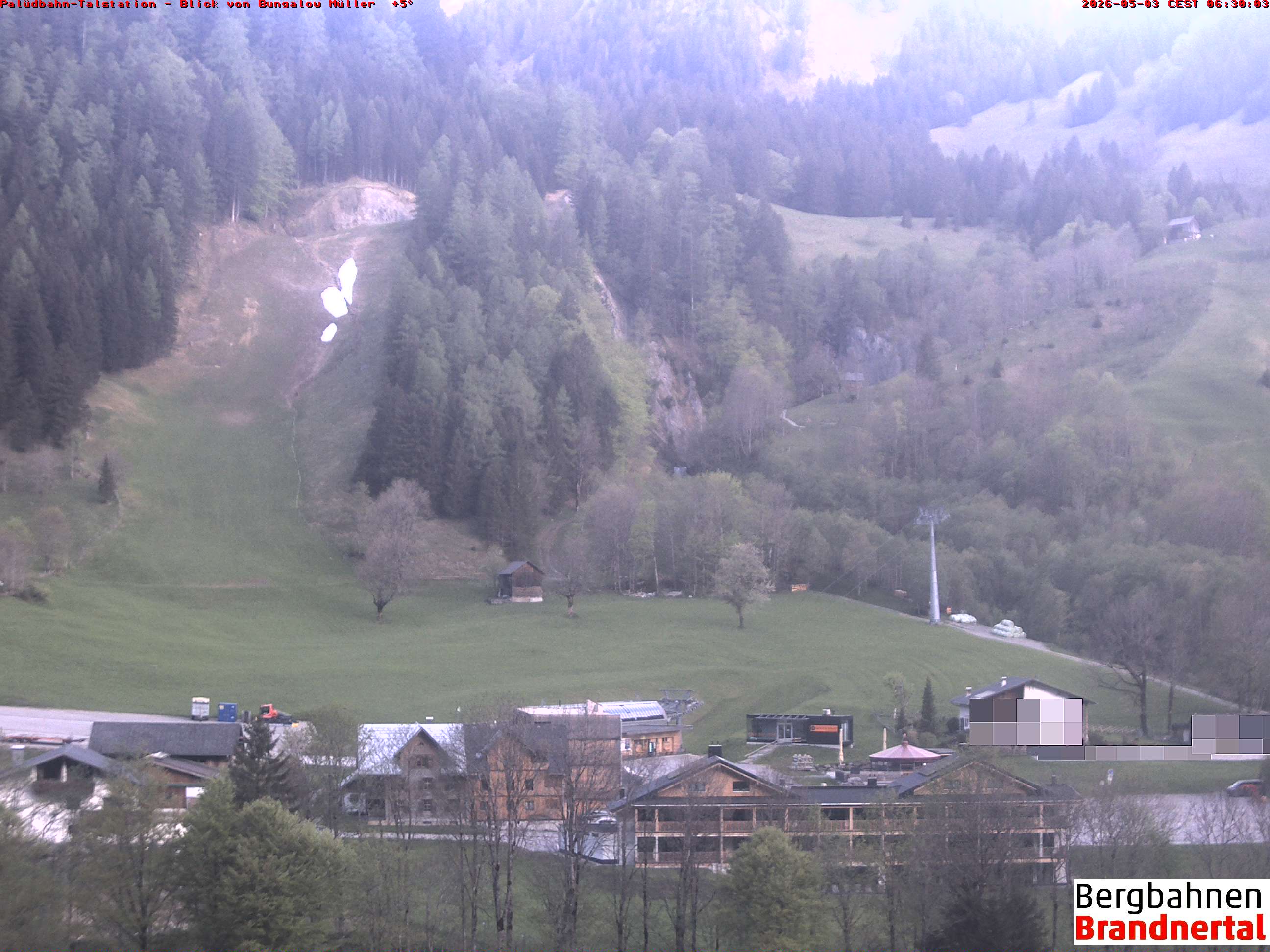Blick auf Palüdbahn von Bungalow Müller