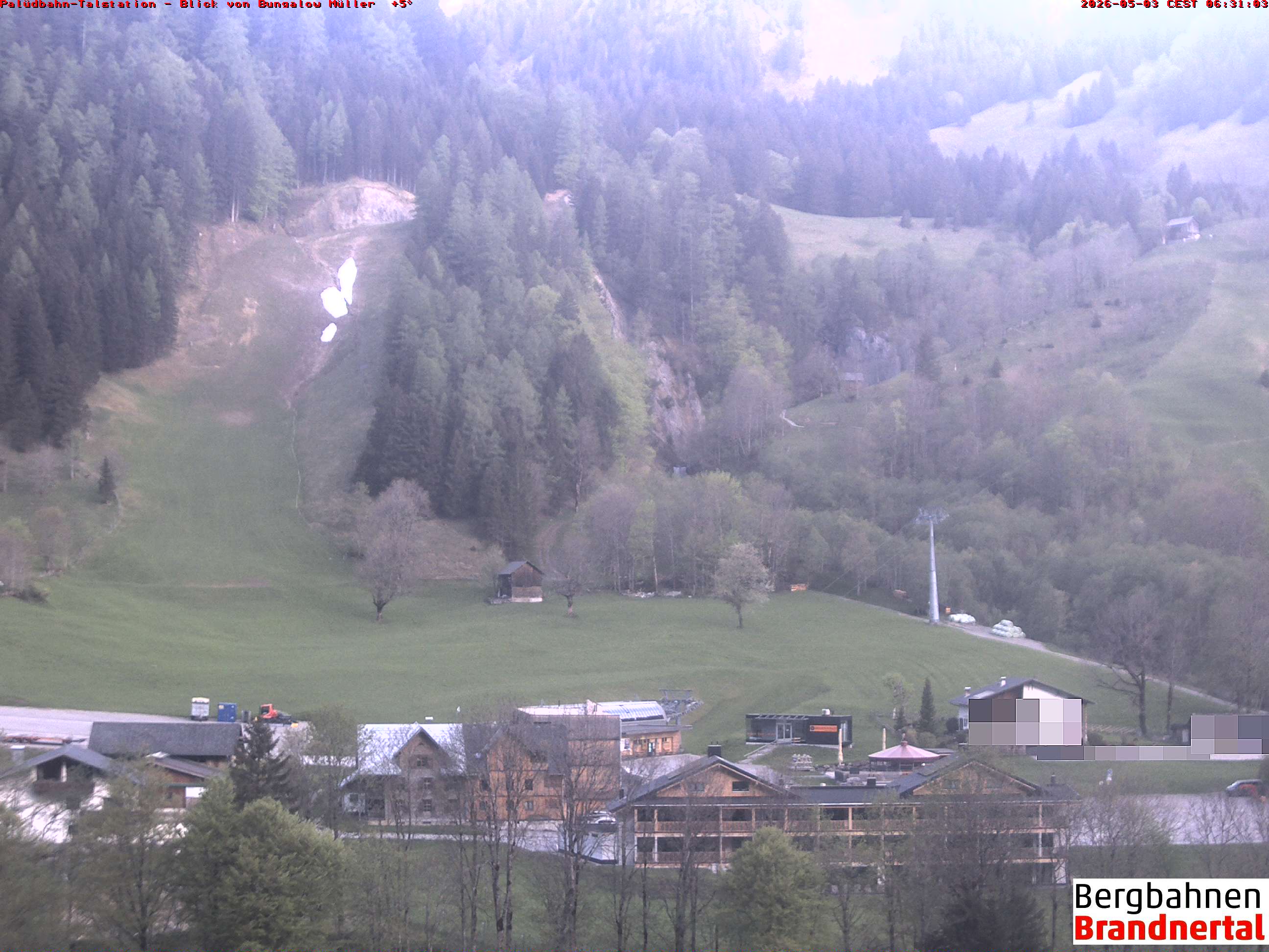 Blick auf Palüdbahn von Bungalow Müller