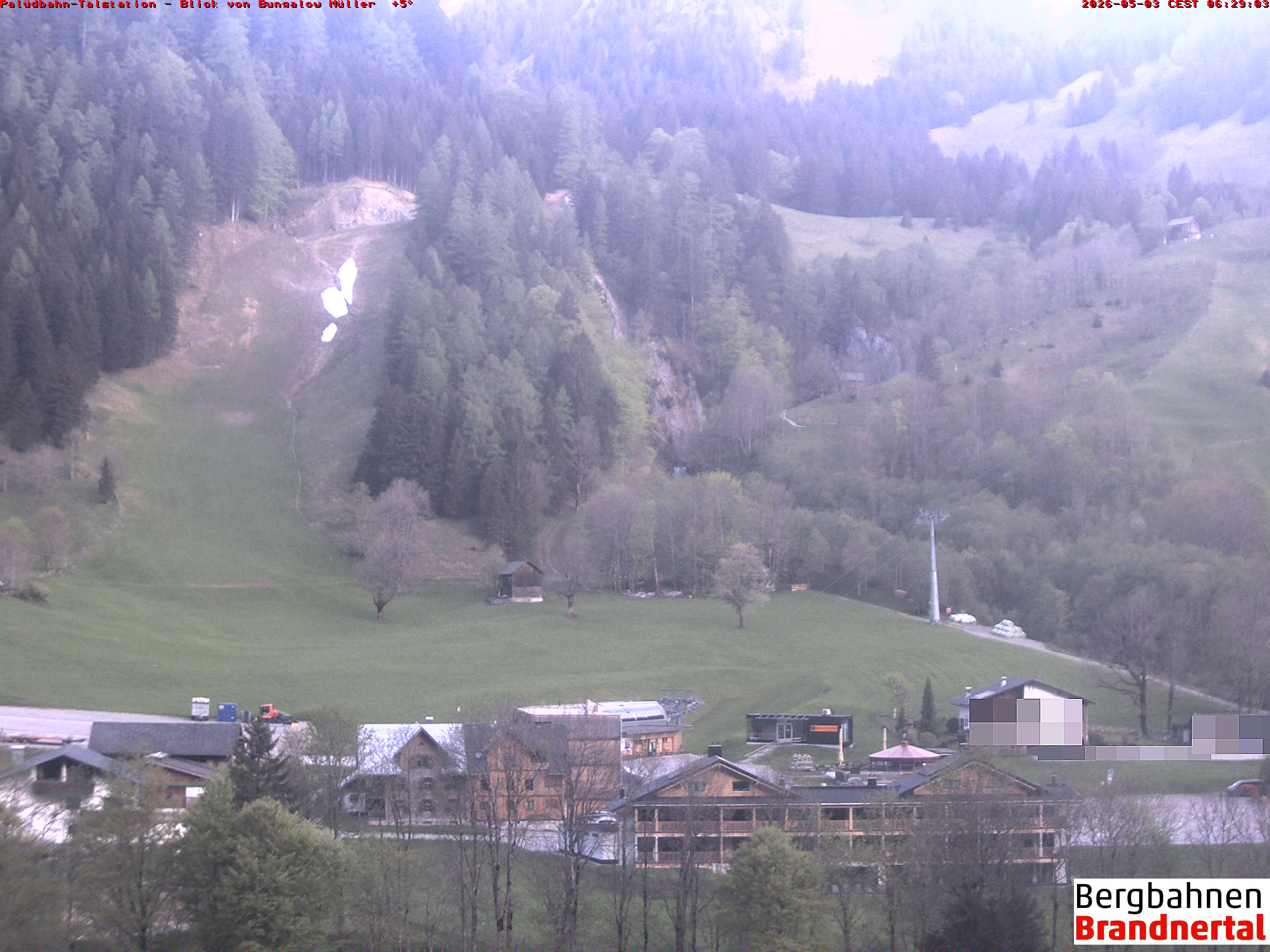 Blick auf Palüdbahn von Bungalow Müller