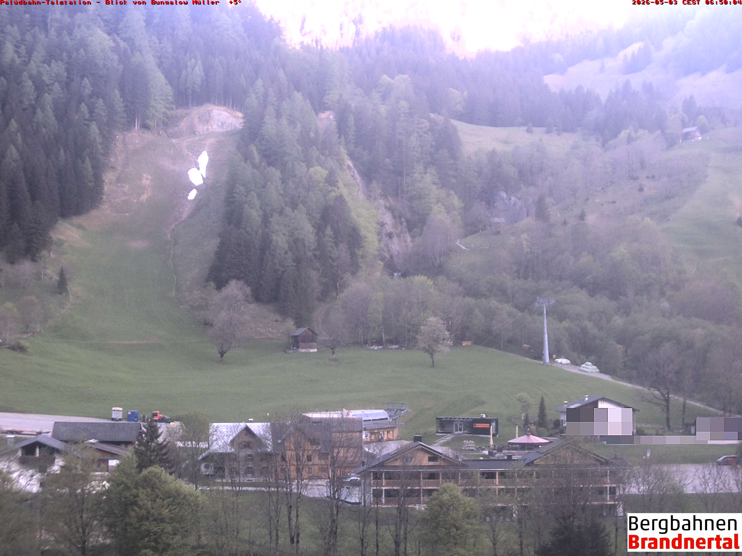 Blick auf Palüdbahn von Bungalow Müller