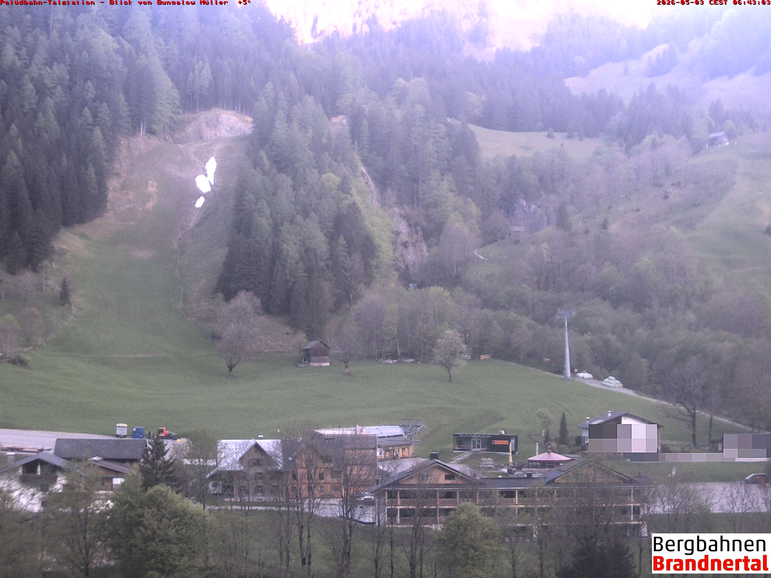 Blick auf Palüdbahn von Bungalow Müller