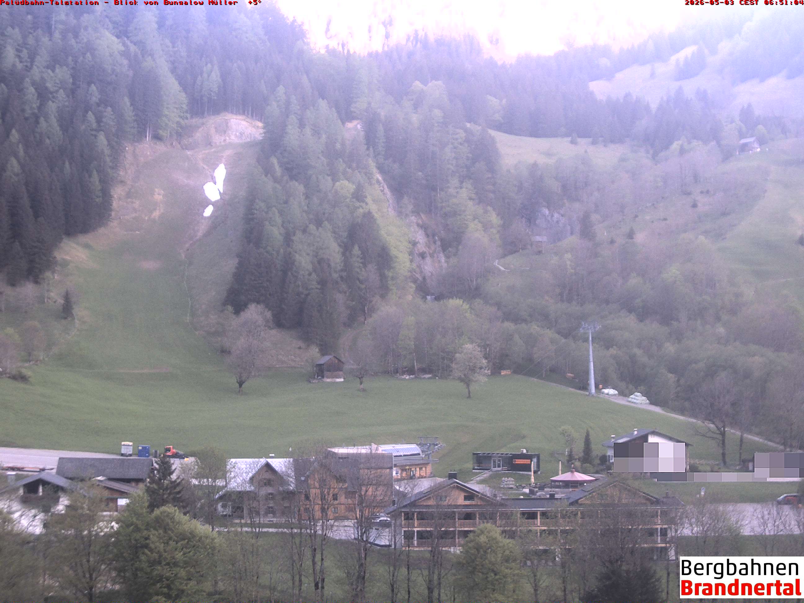 Blick auf Palüdbahn von Bungalow Müller