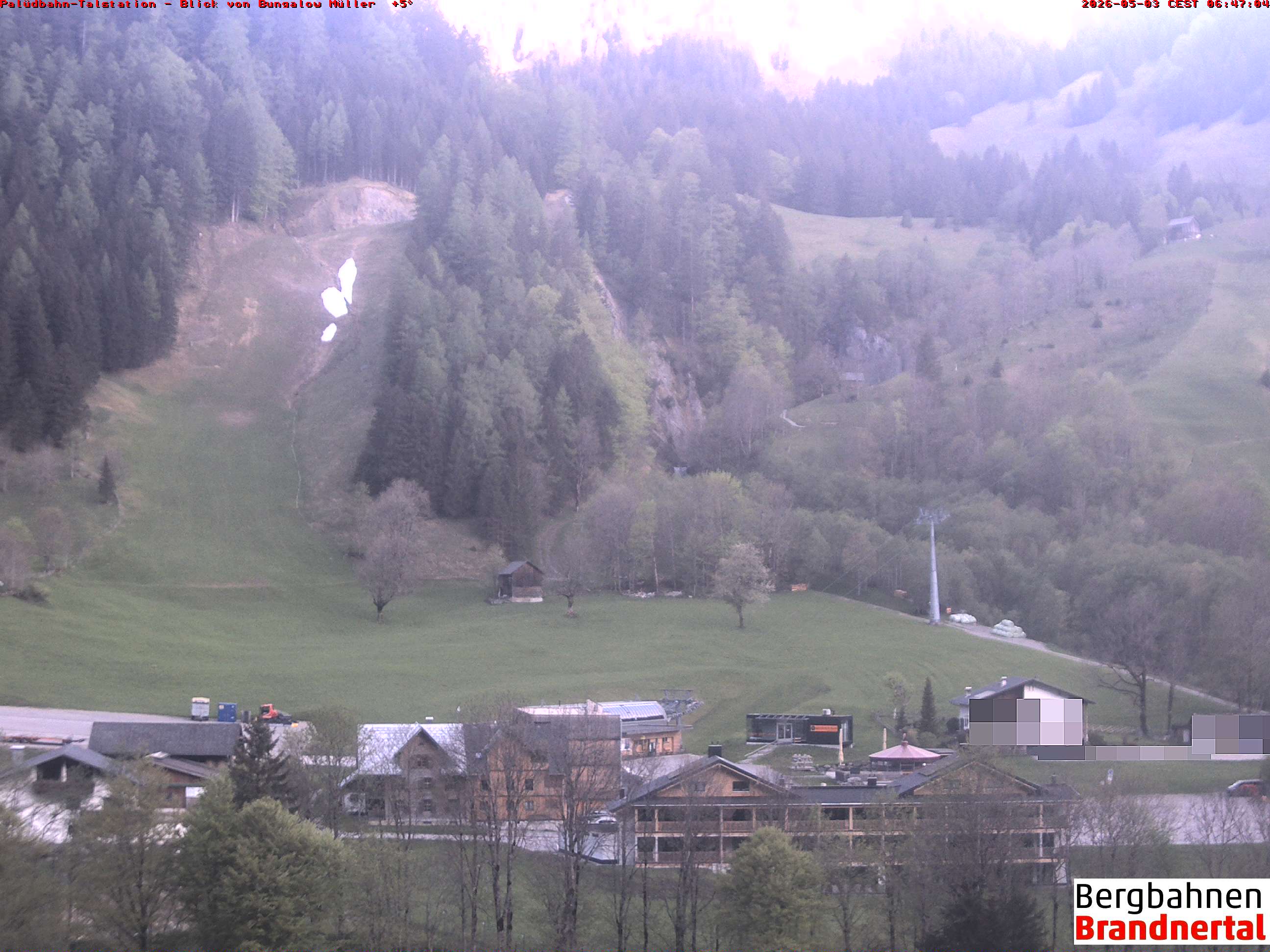 Blick auf Palüdbahn von Bungalow Müller
