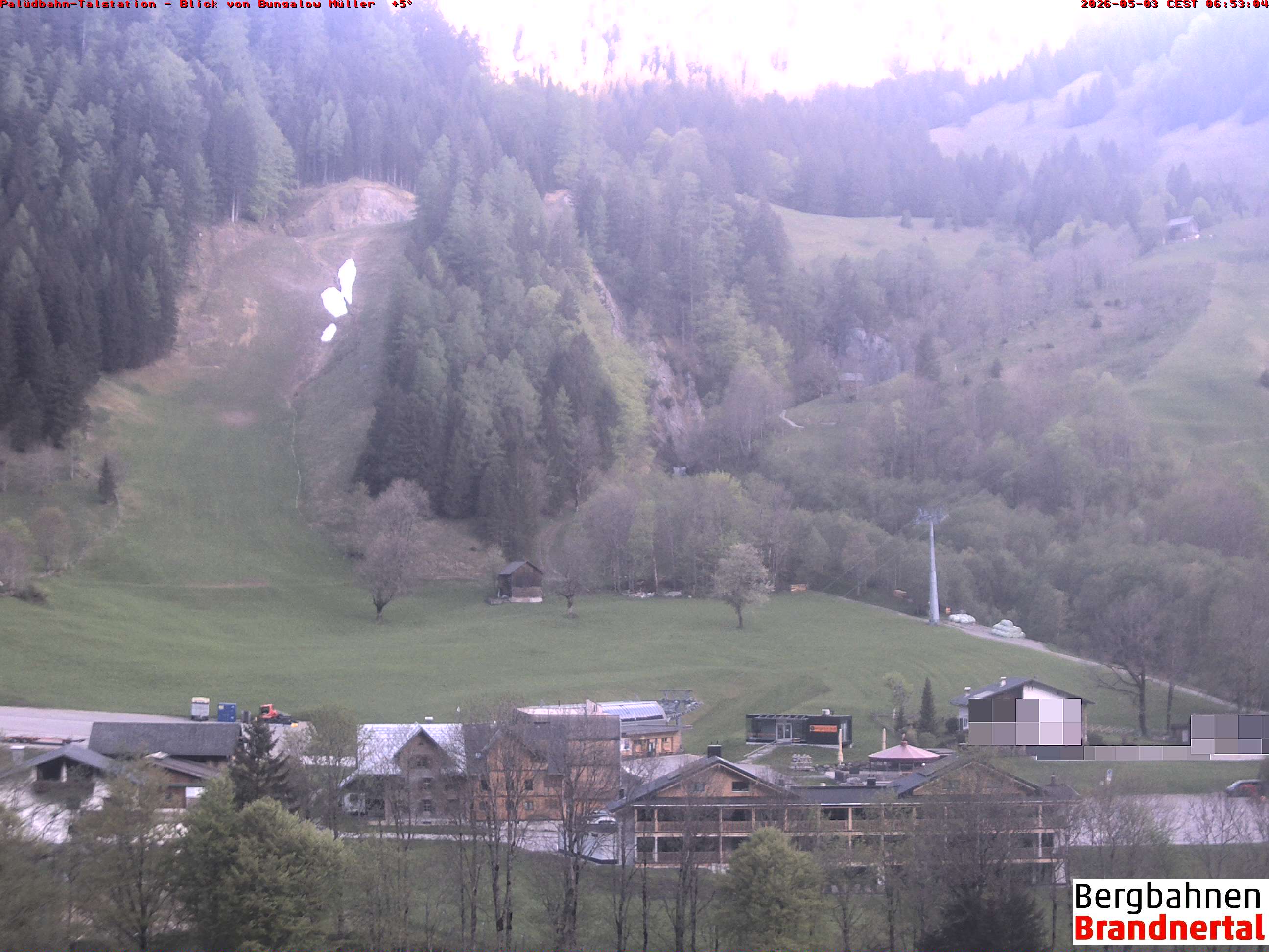 Blick auf Palüdbahn von Bungalow Müller