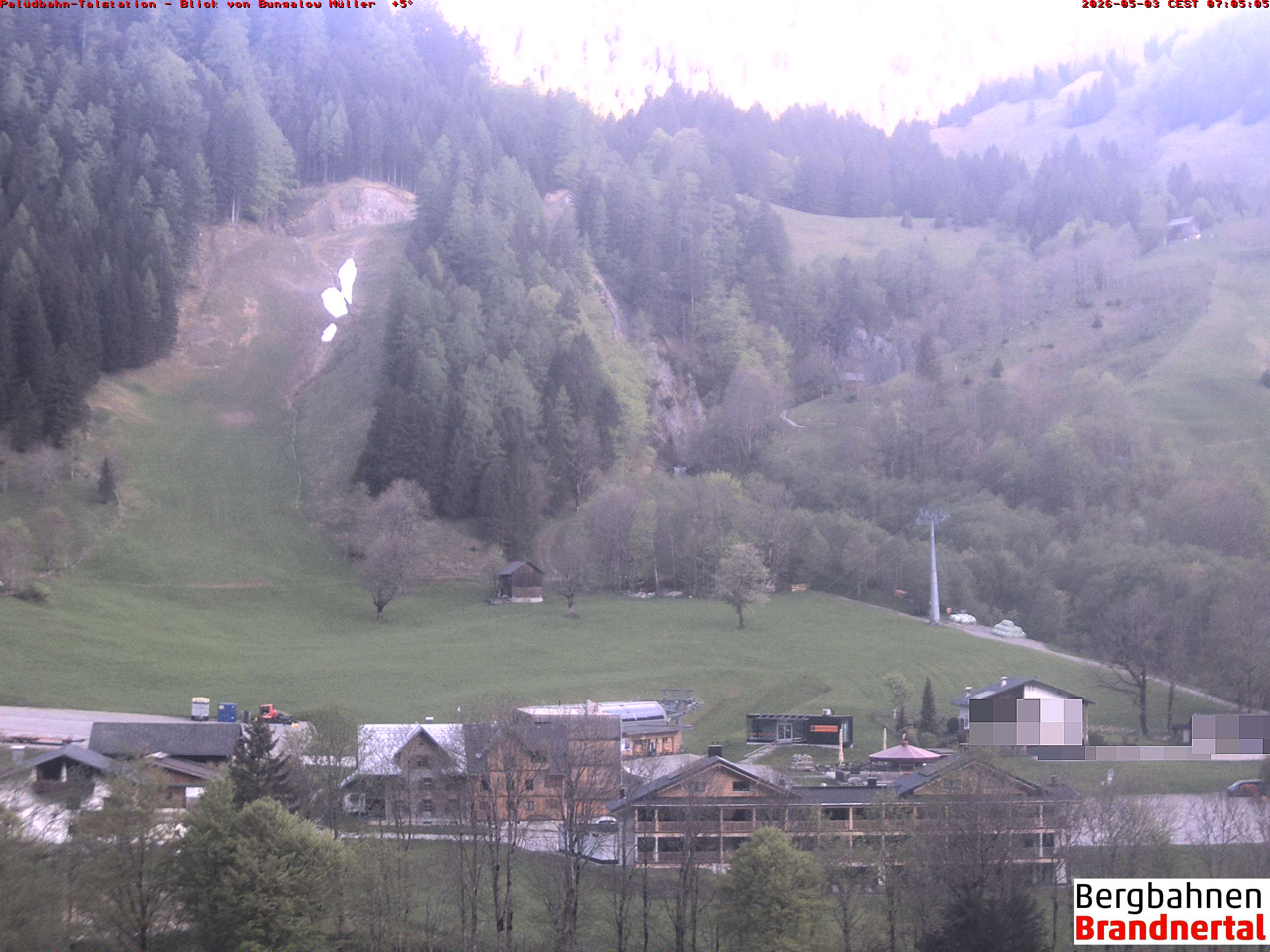 Blick auf Palüdbahn von Bungalow Müller