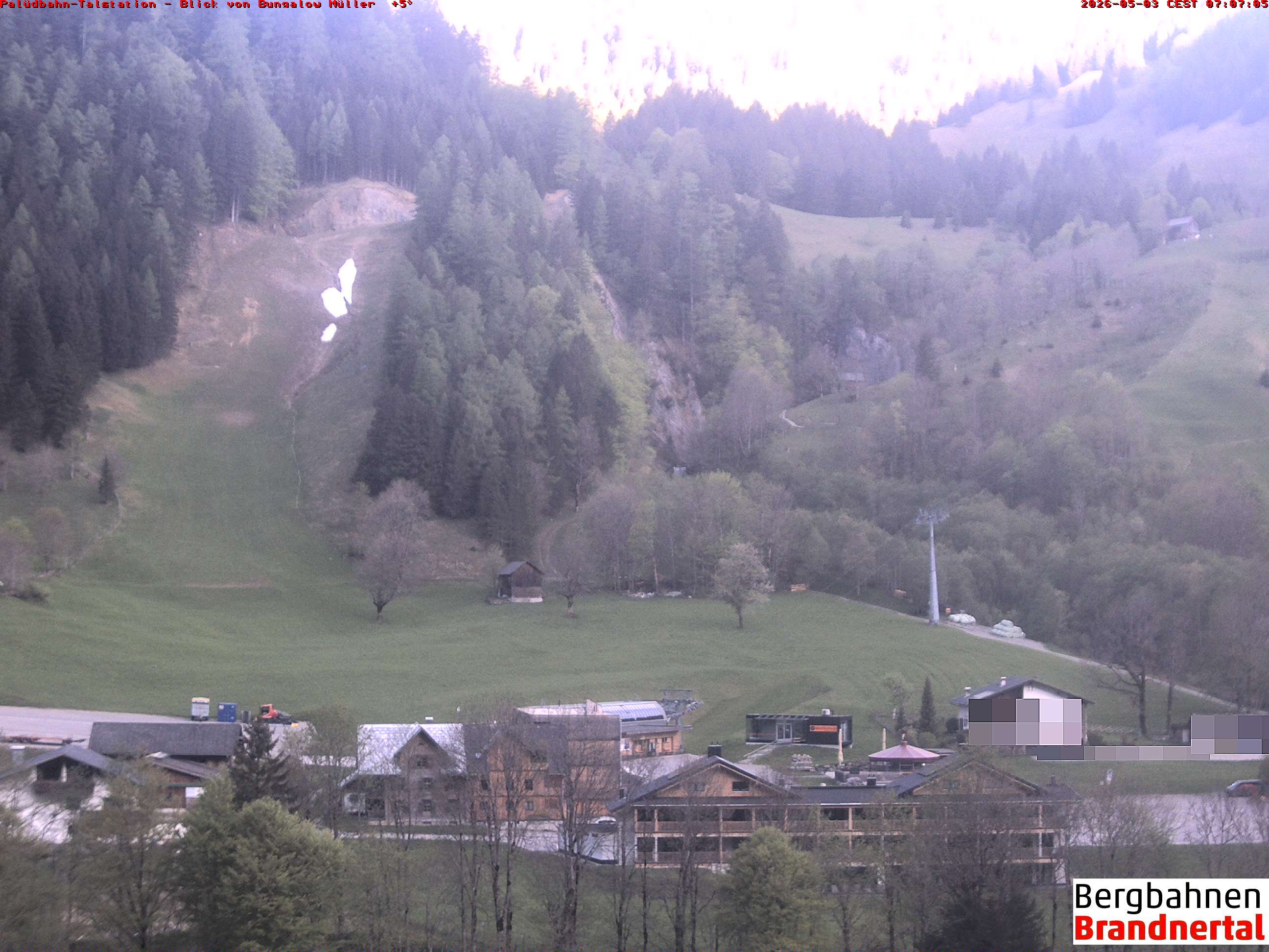 Blick auf Palüdbahn von Bungalow Müller