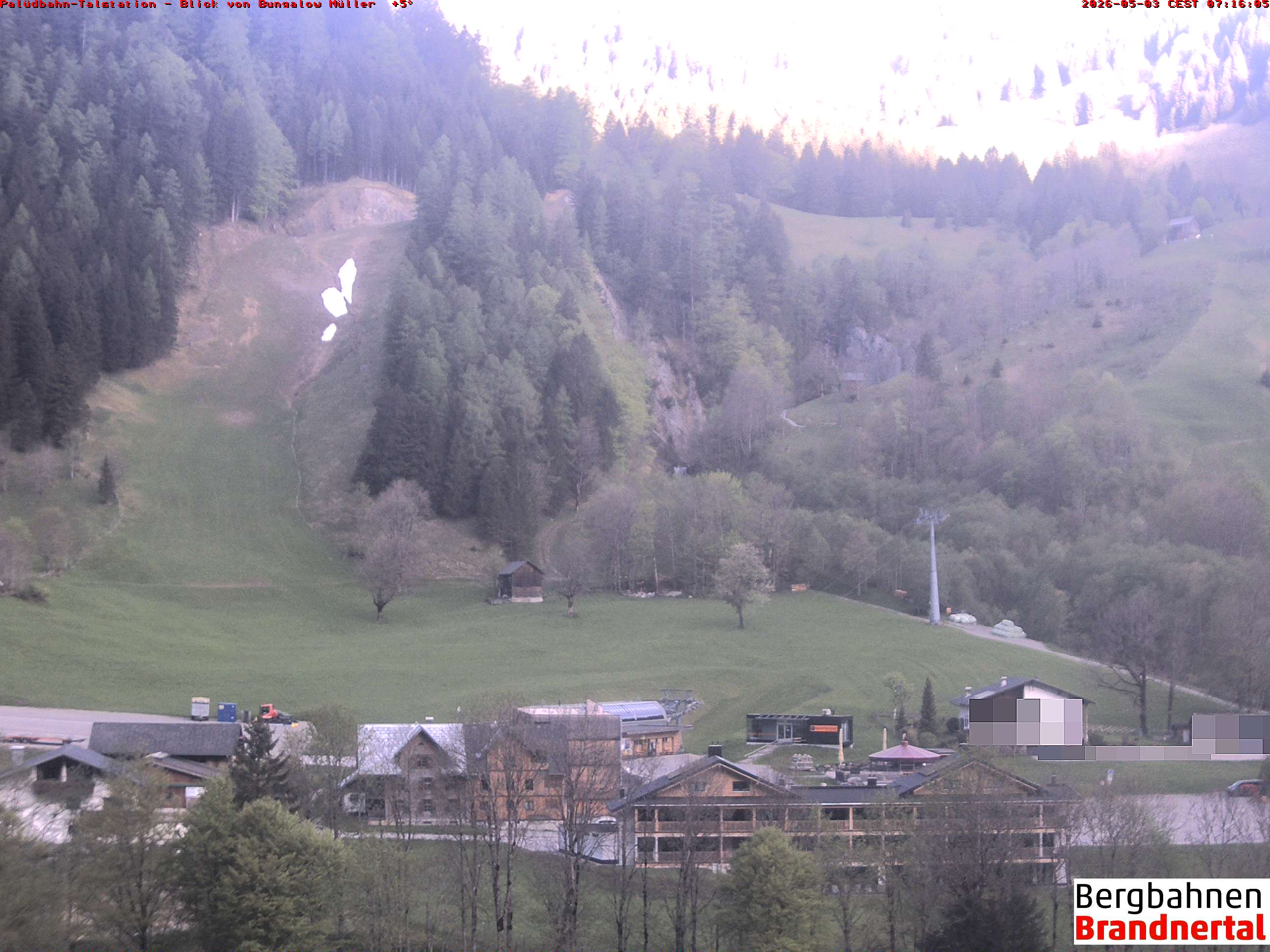 Blick auf Palüdbahn von Bungalow Müller