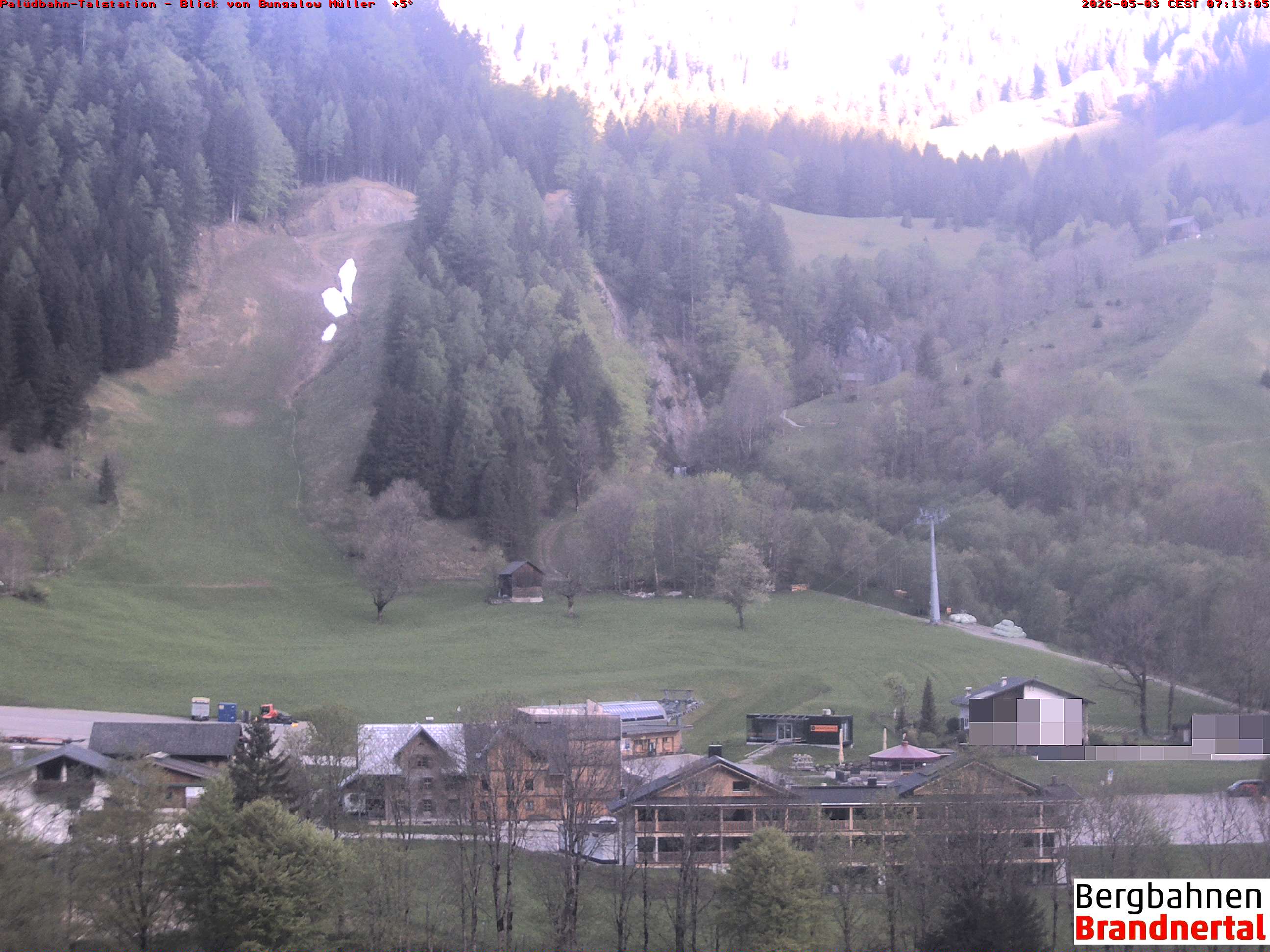 Blick auf Palüdbahn von Bungalow Müller