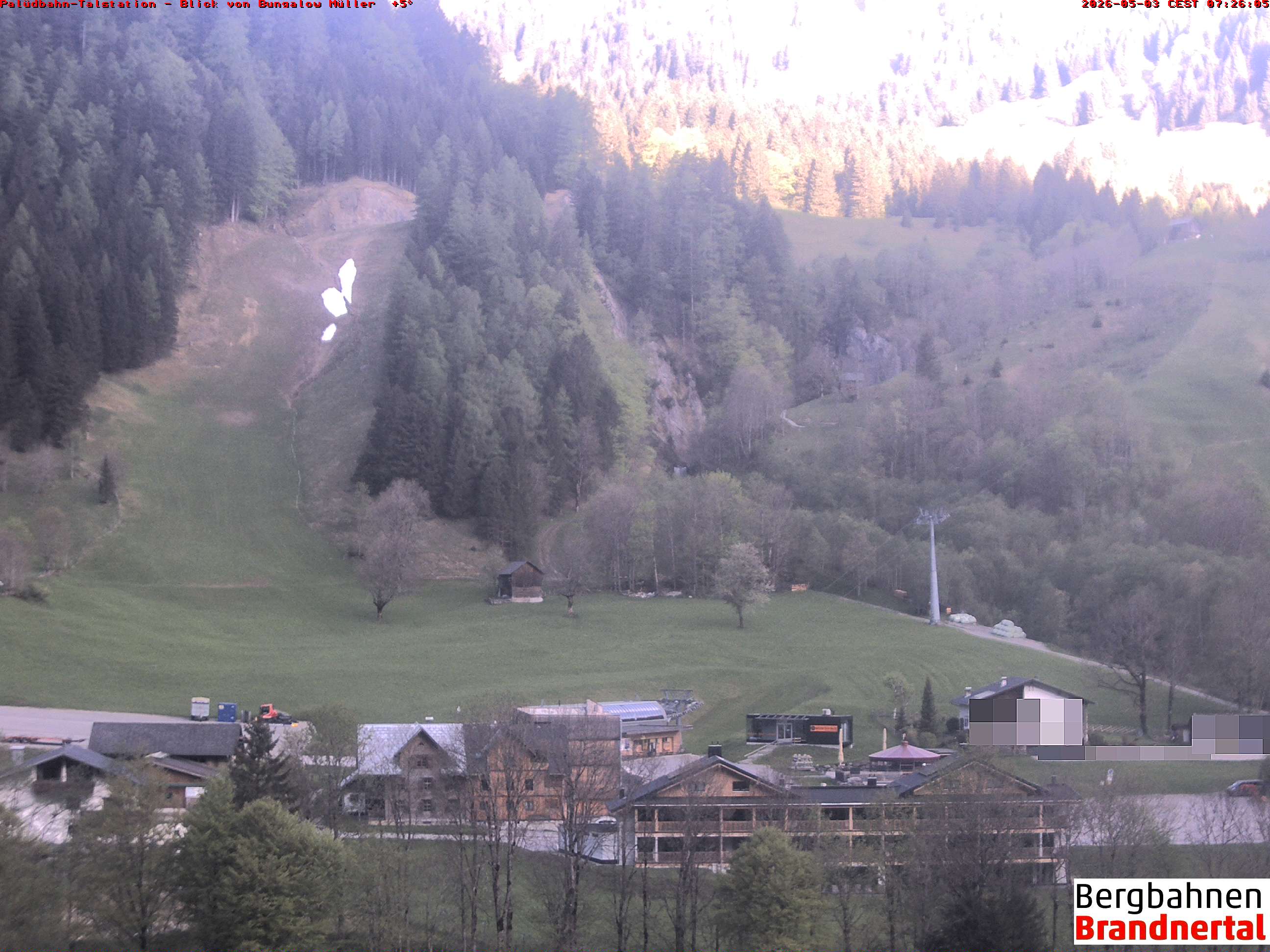 Blick auf Palüdbahn von Bungalow Müller