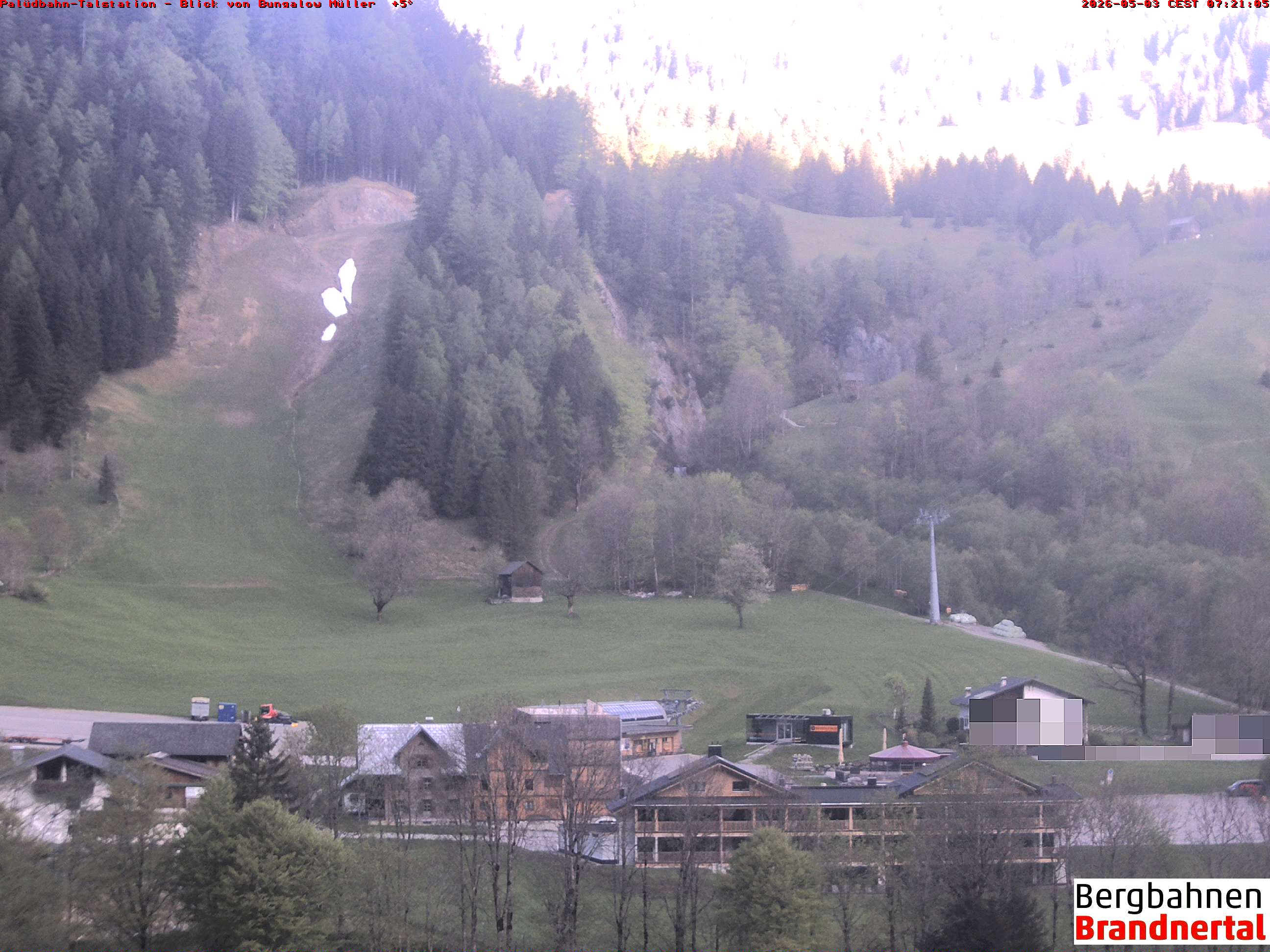 Blick auf Palüdbahn von Bungalow Müller