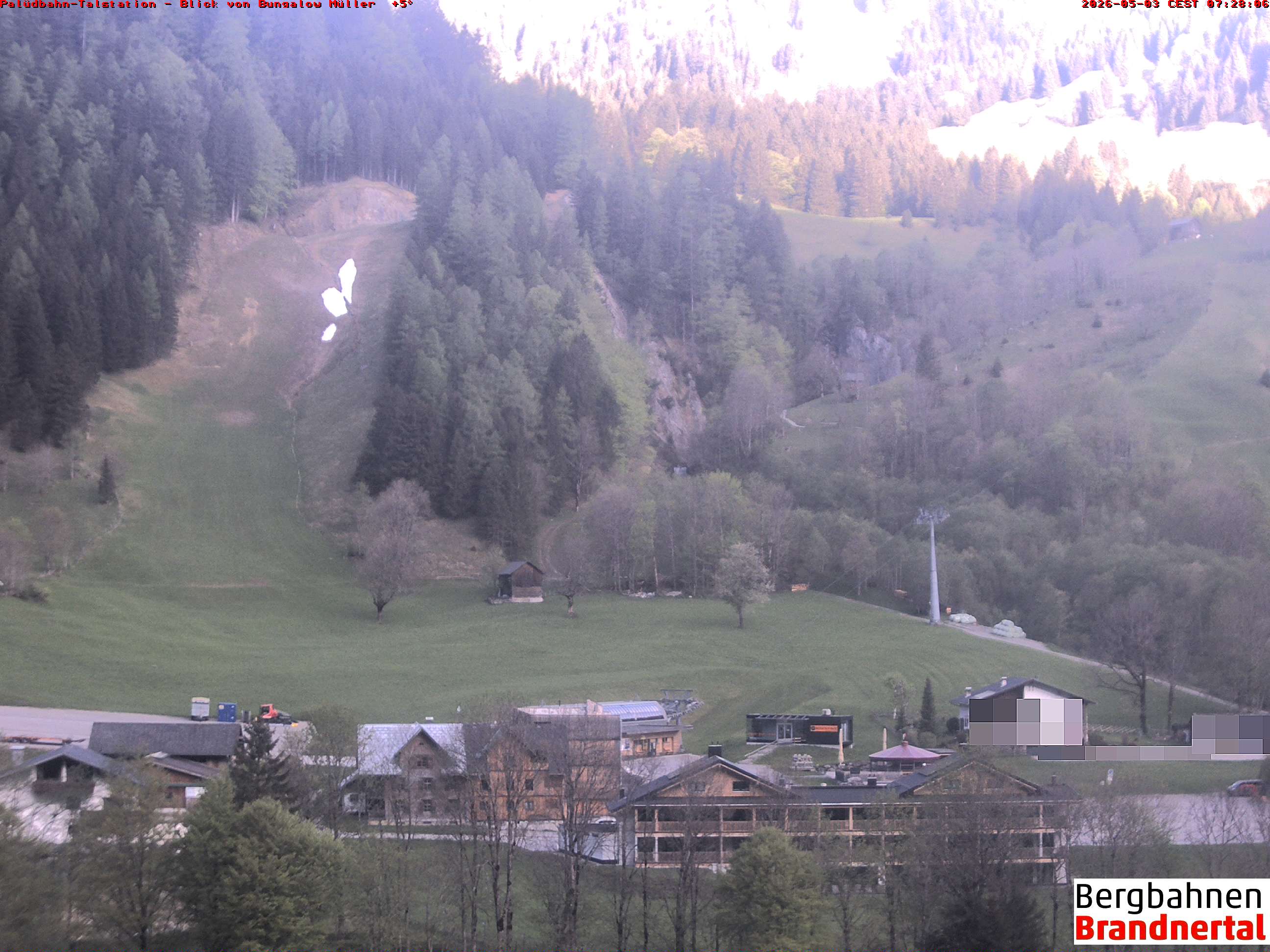 Blick auf Palüdbahn von Bungalow Müller