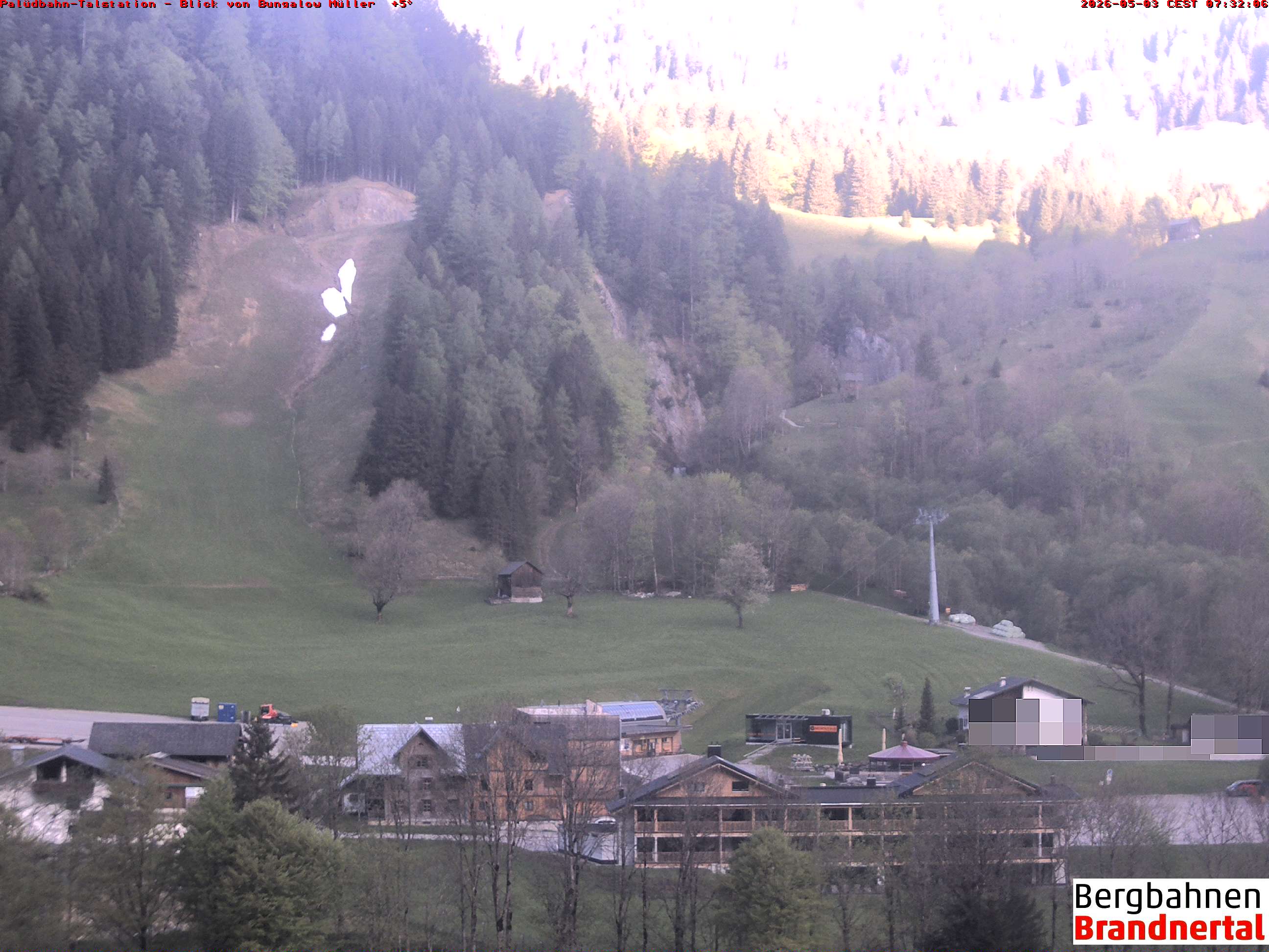 Blick auf Palüdbahn von Bungalow Müller