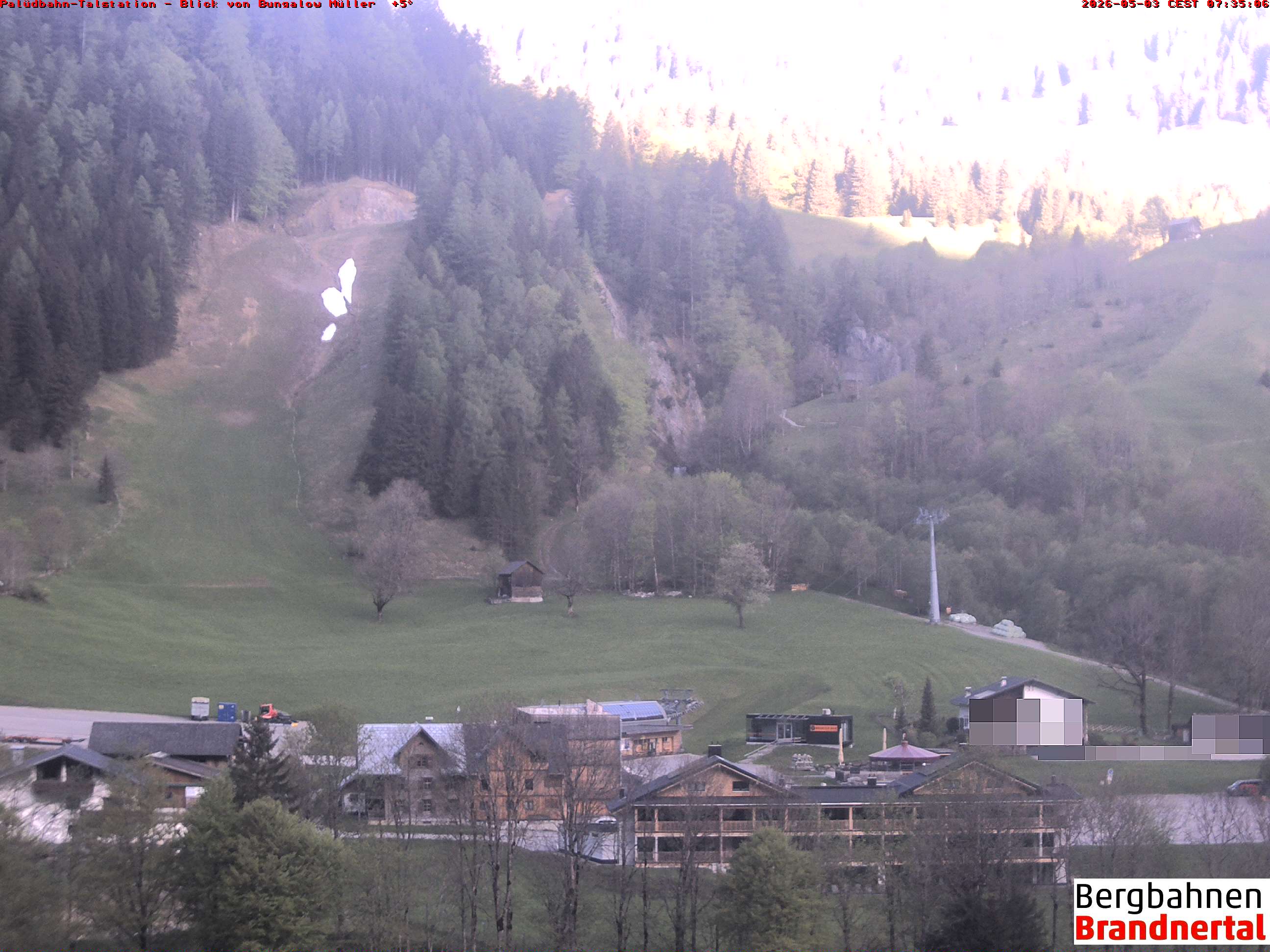 Blick auf Palüdbahn von Bungalow Müller