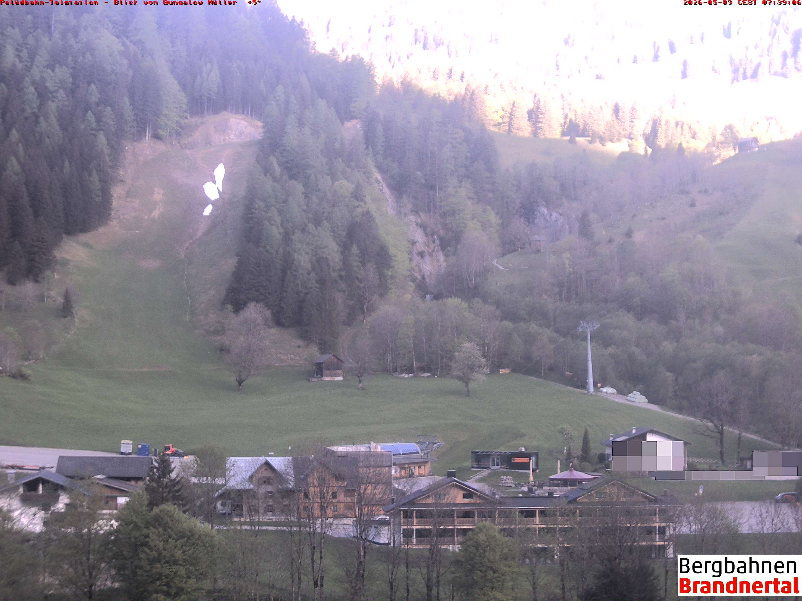 Blick auf Palüdbahn von Bungalow Müller