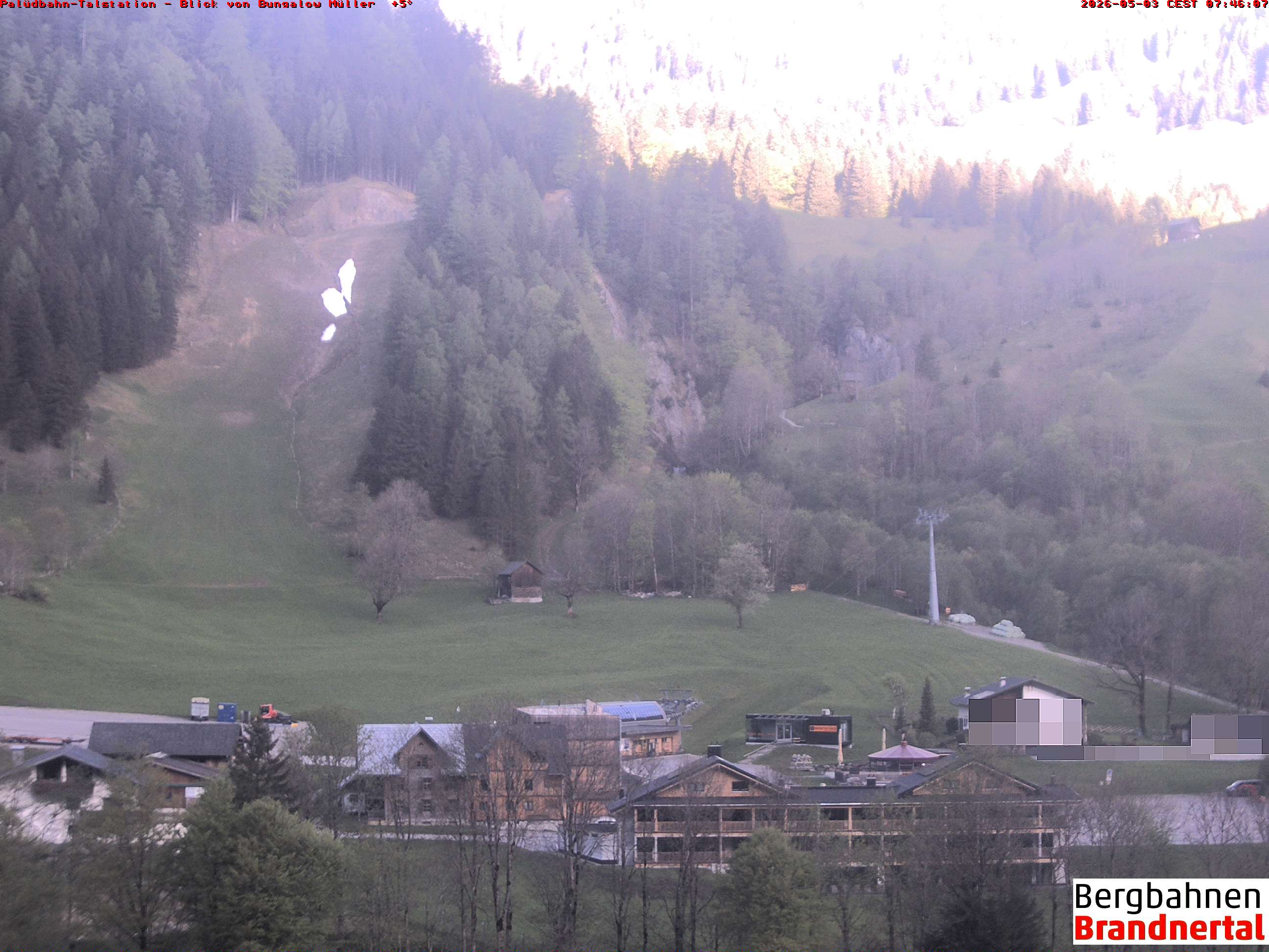 Blick auf Palüdbahn von Bungalow Müller