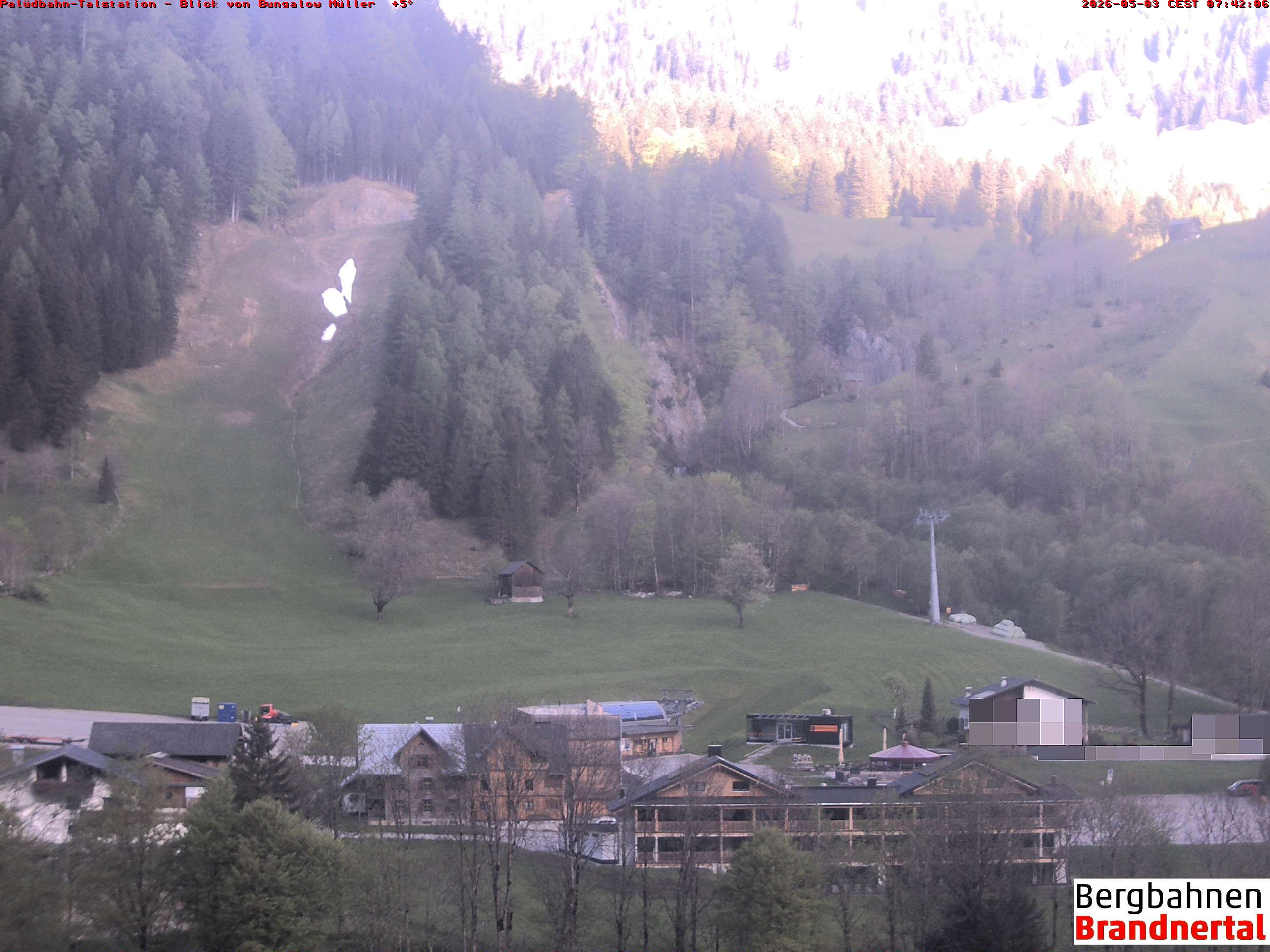 Blick auf Palüdbahn von Bungalow Müller