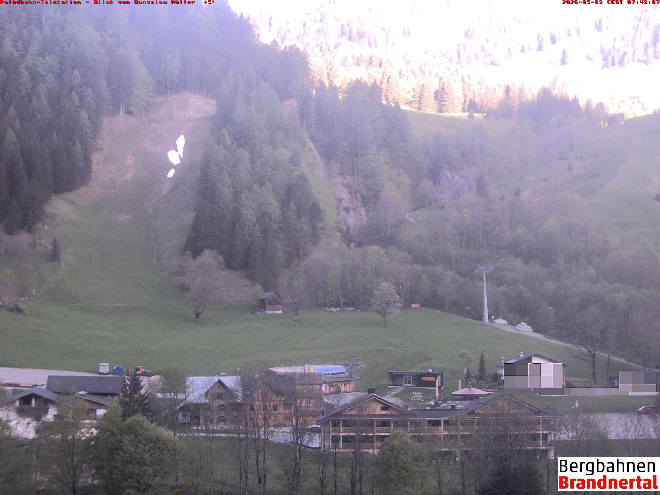 Blick auf Palüdbahn von Bungalow Müller