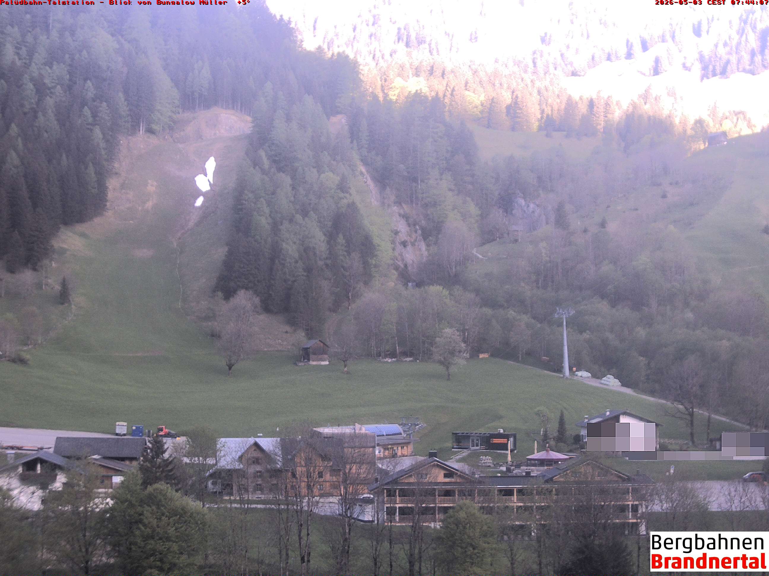 Blick auf Palüdbahn von Bungalow Müller